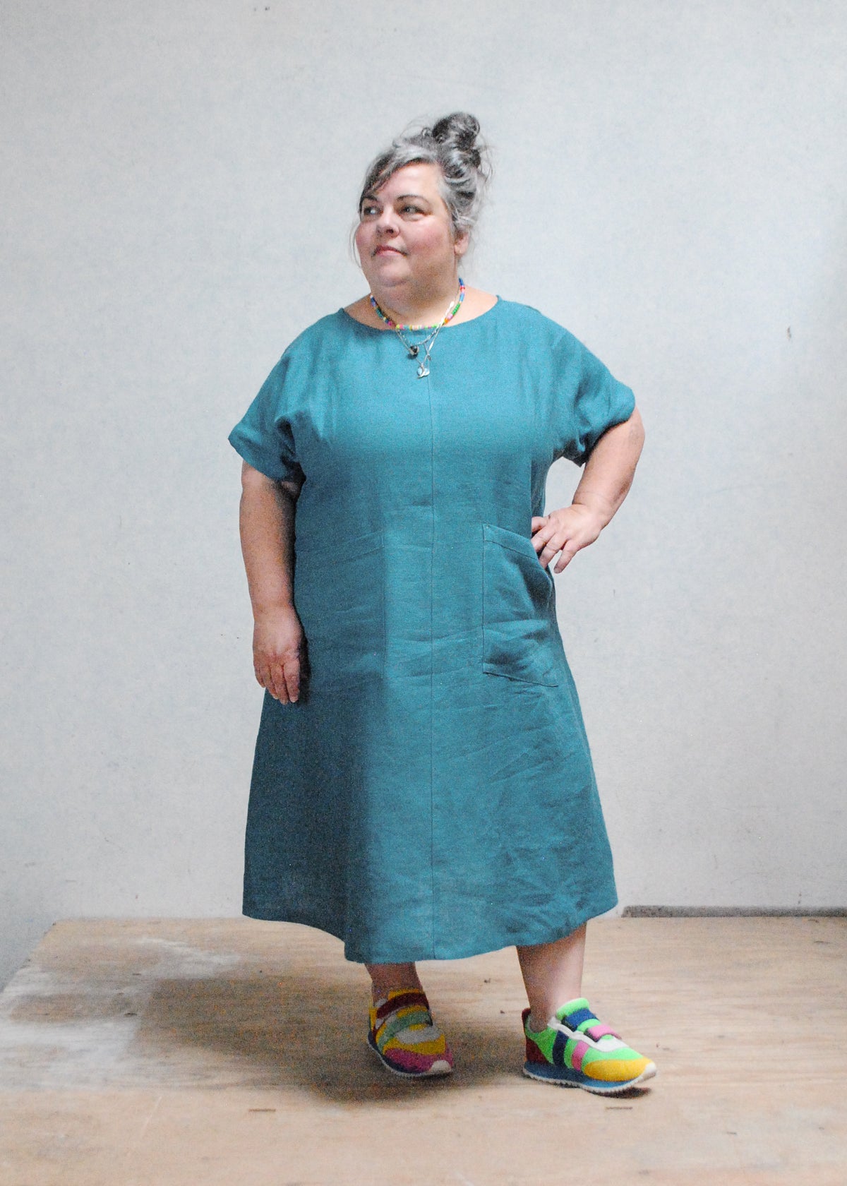 Basic Dress - River Blue Linen