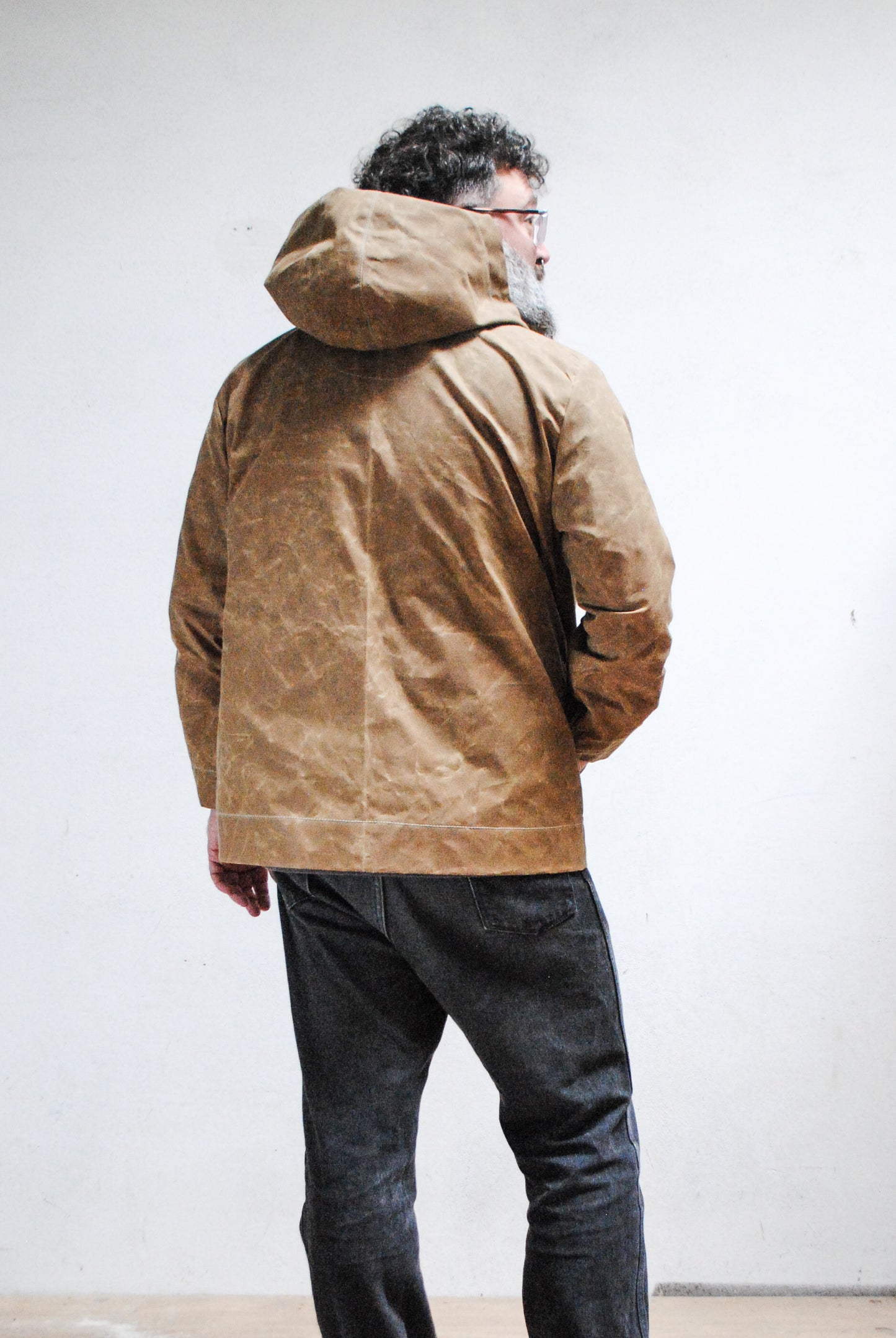 Made To Order Waxed Canvas Rain Jacket - Tan