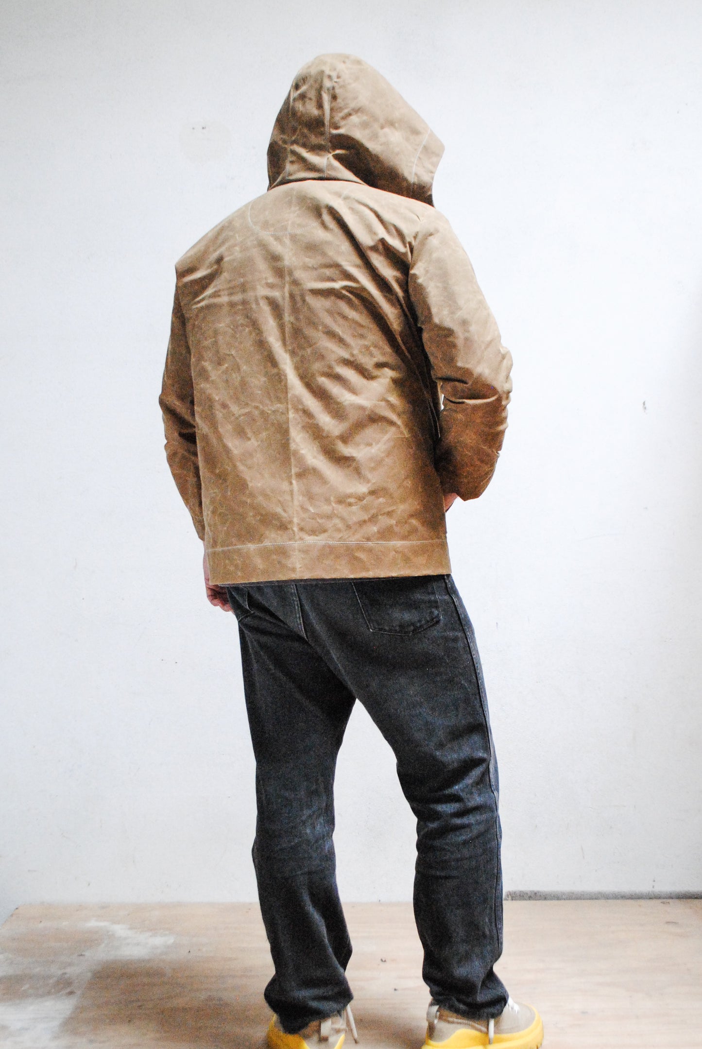 Made To Order Waxed Canvas Rain Jacket - Tan