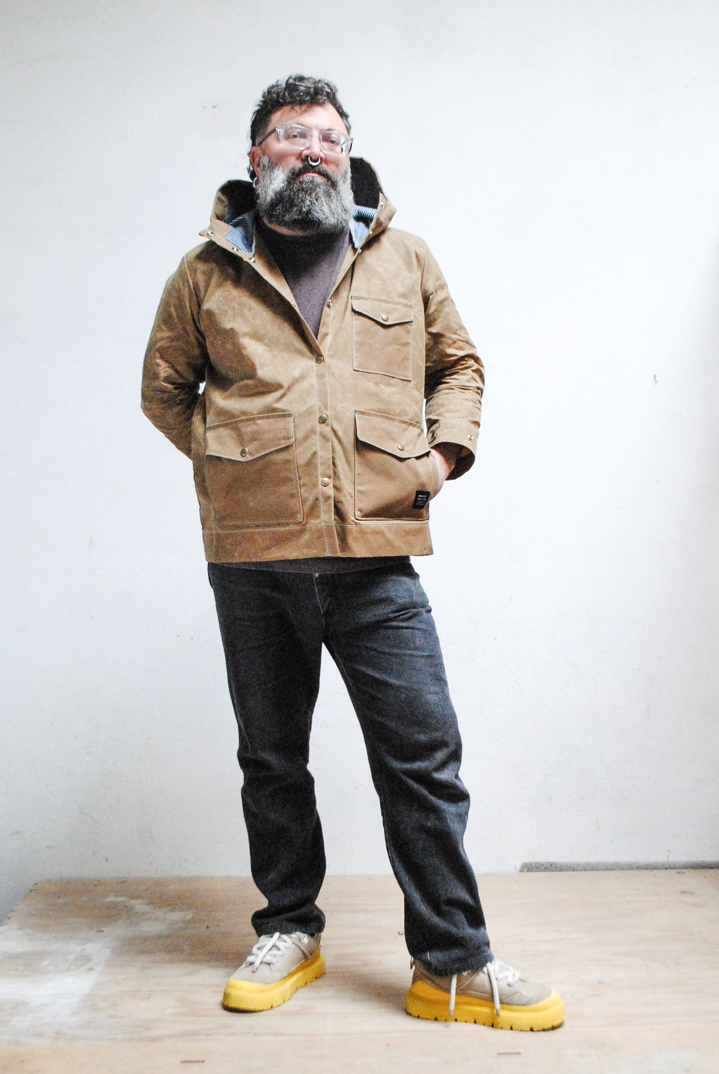 Made To Order Waxed Canvas Rain Jacket - Tan