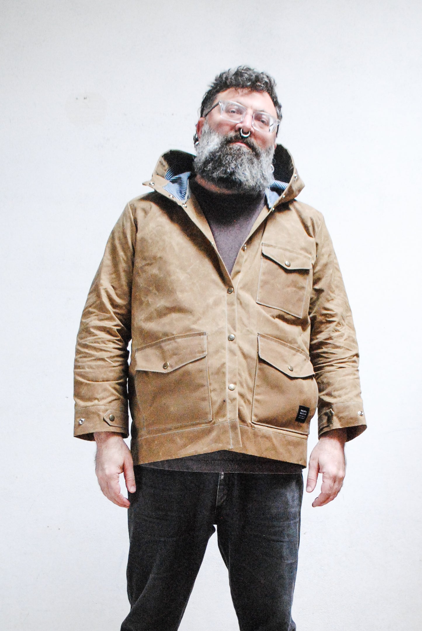 Made To Order Waxed Canvas Rain Jacket - Tan