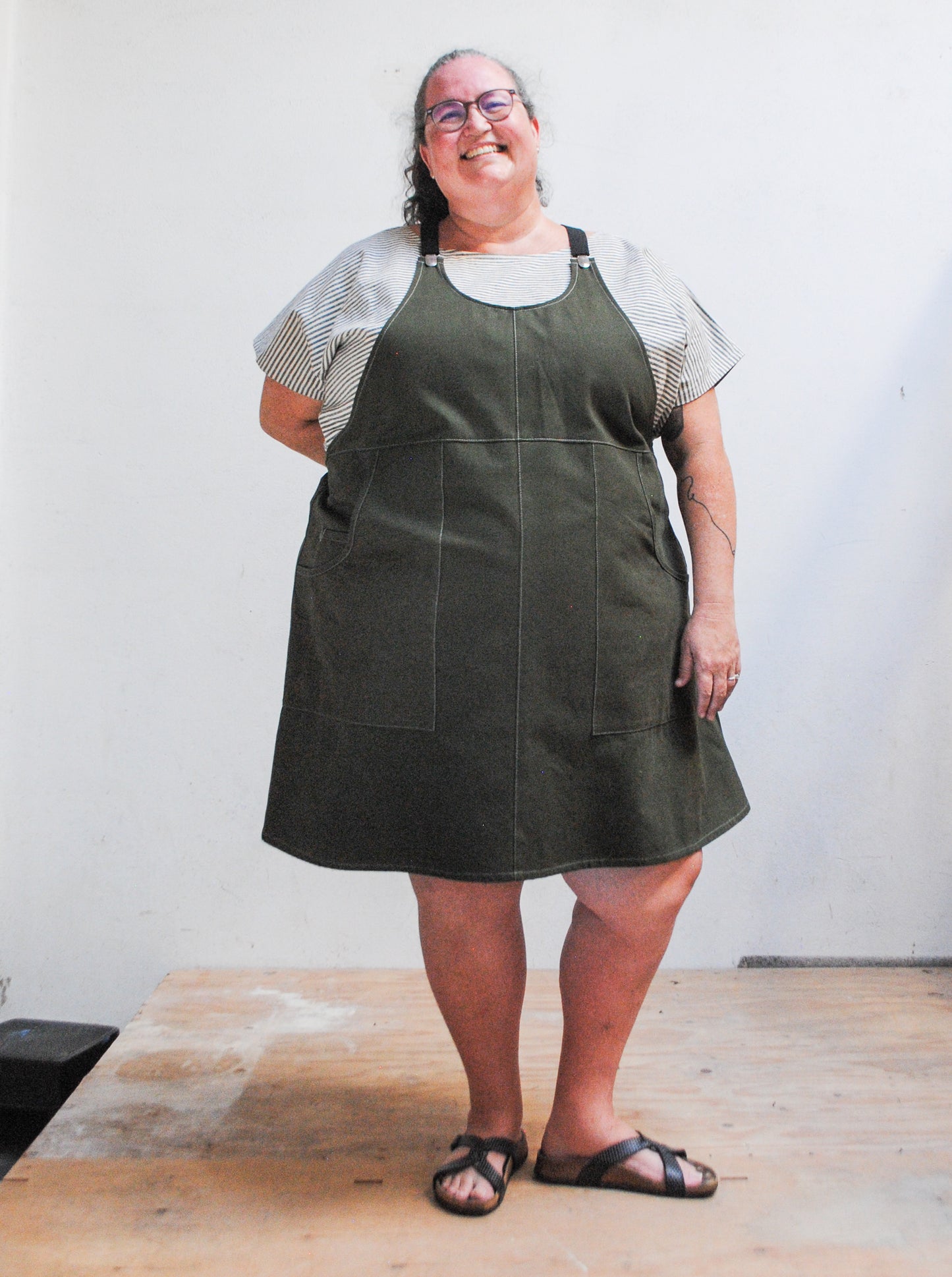 Evergreen Suspender Dress