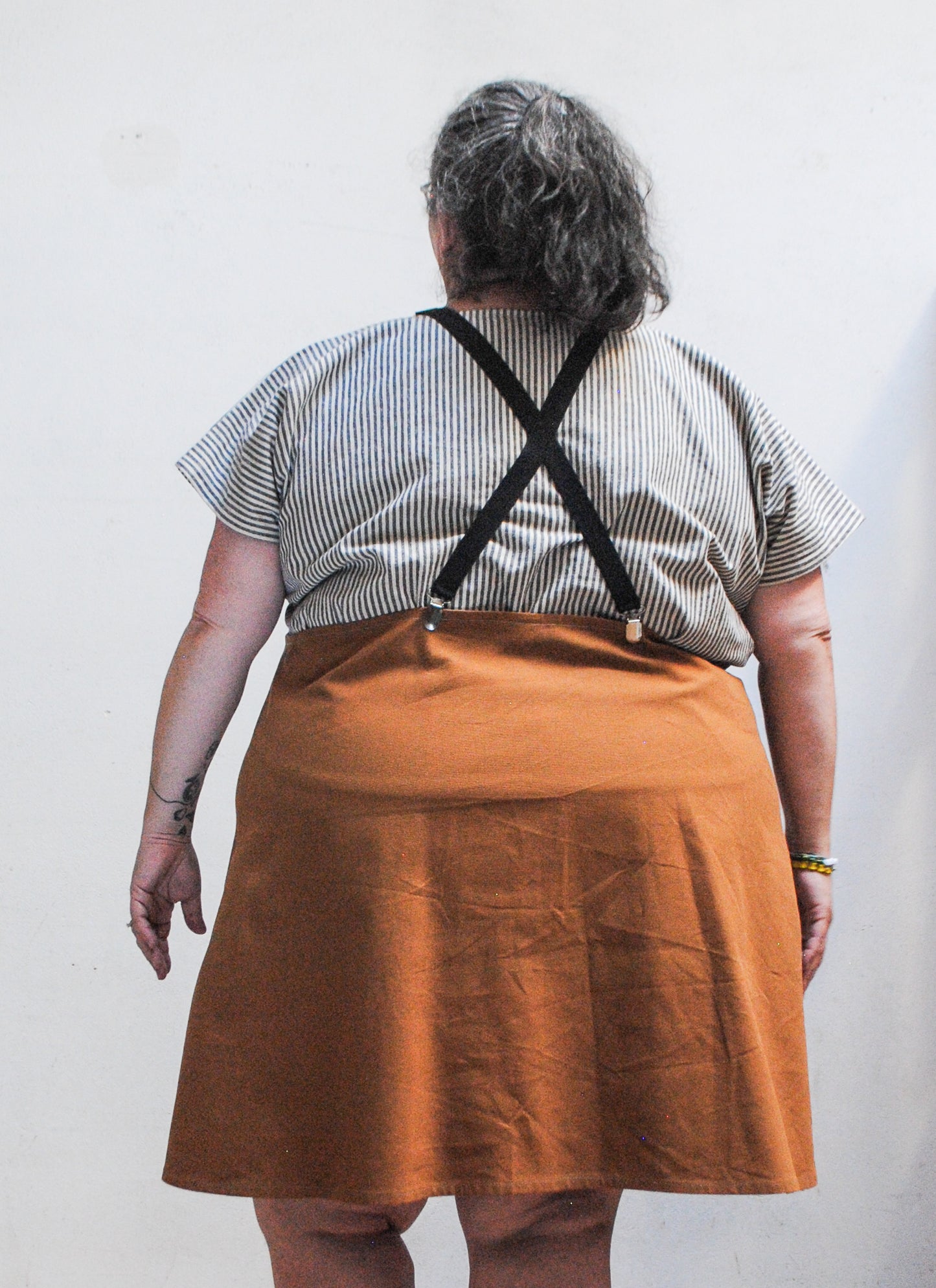 Caramel Canvas Suspender Dress