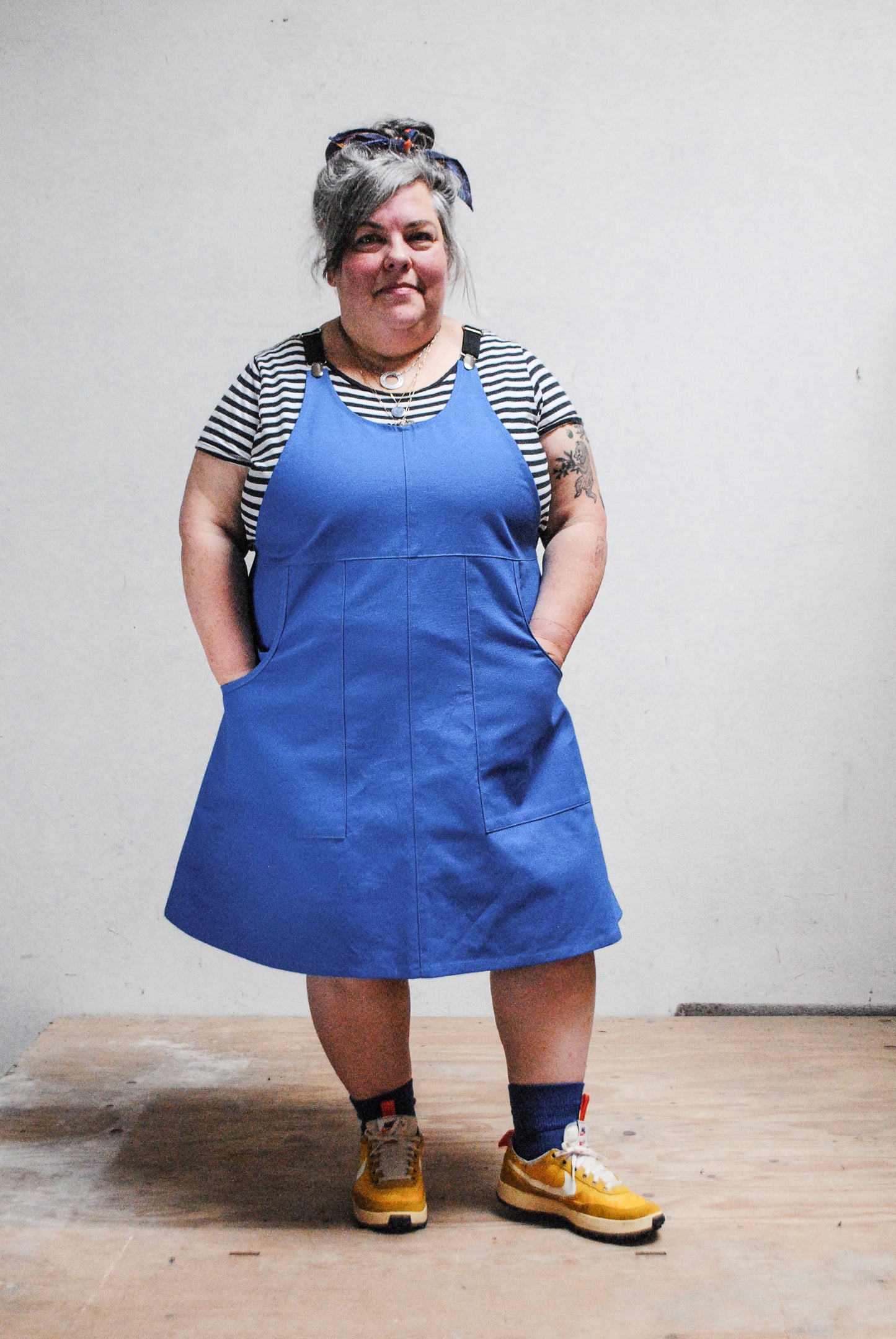 True Blue Suspender Dress