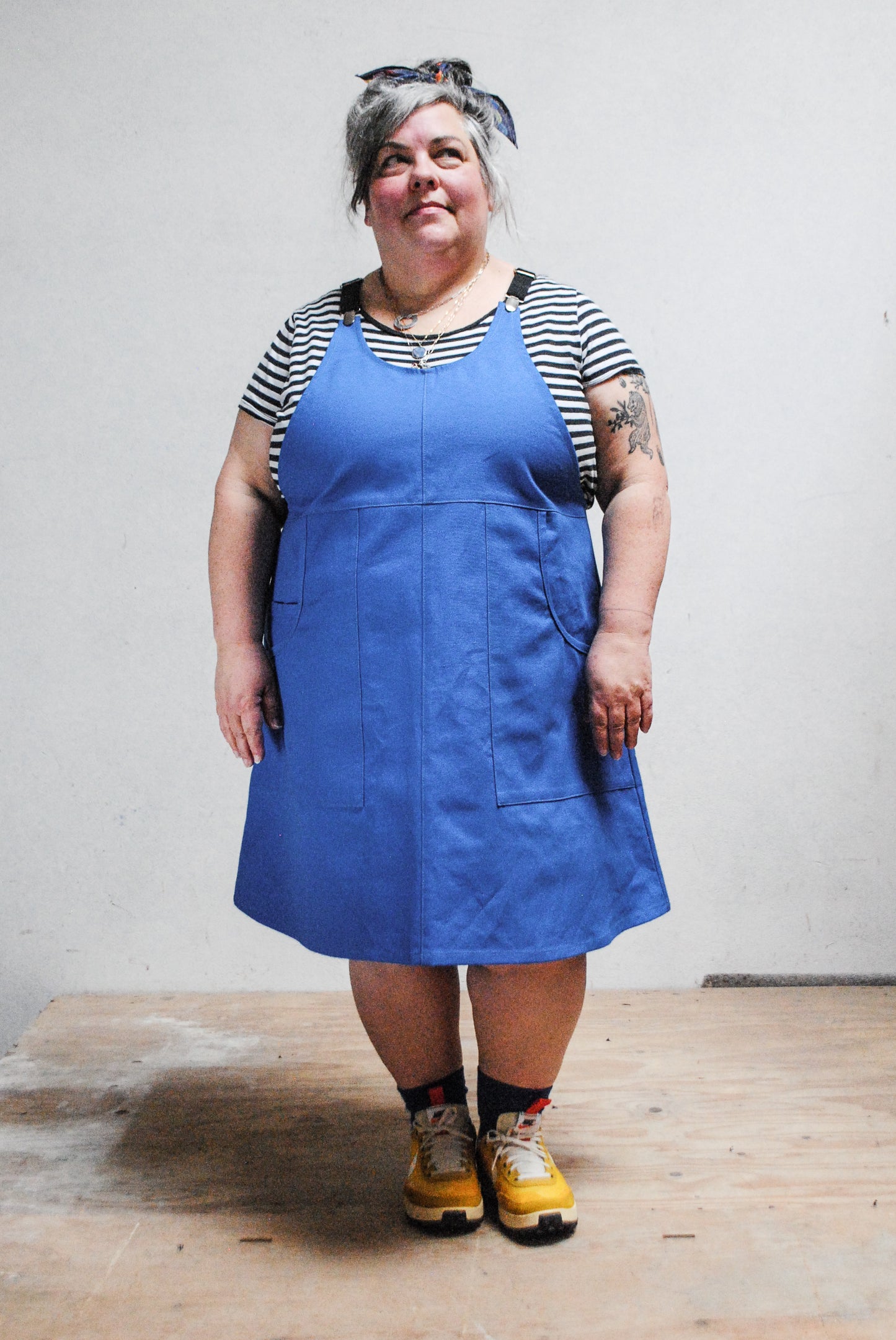 True Blue Suspender Dress