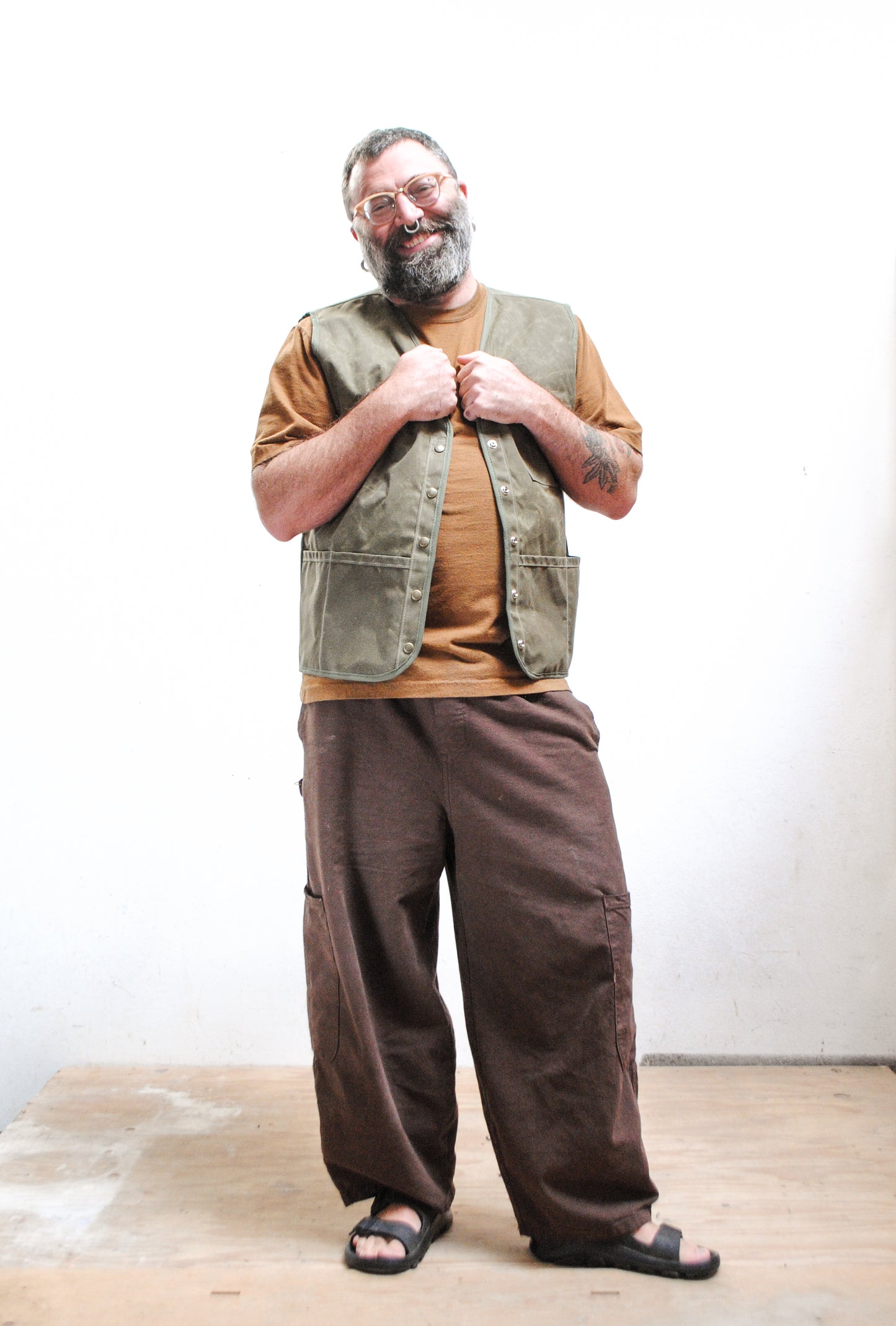 Made To Order Waxed Canvas Shop Vest