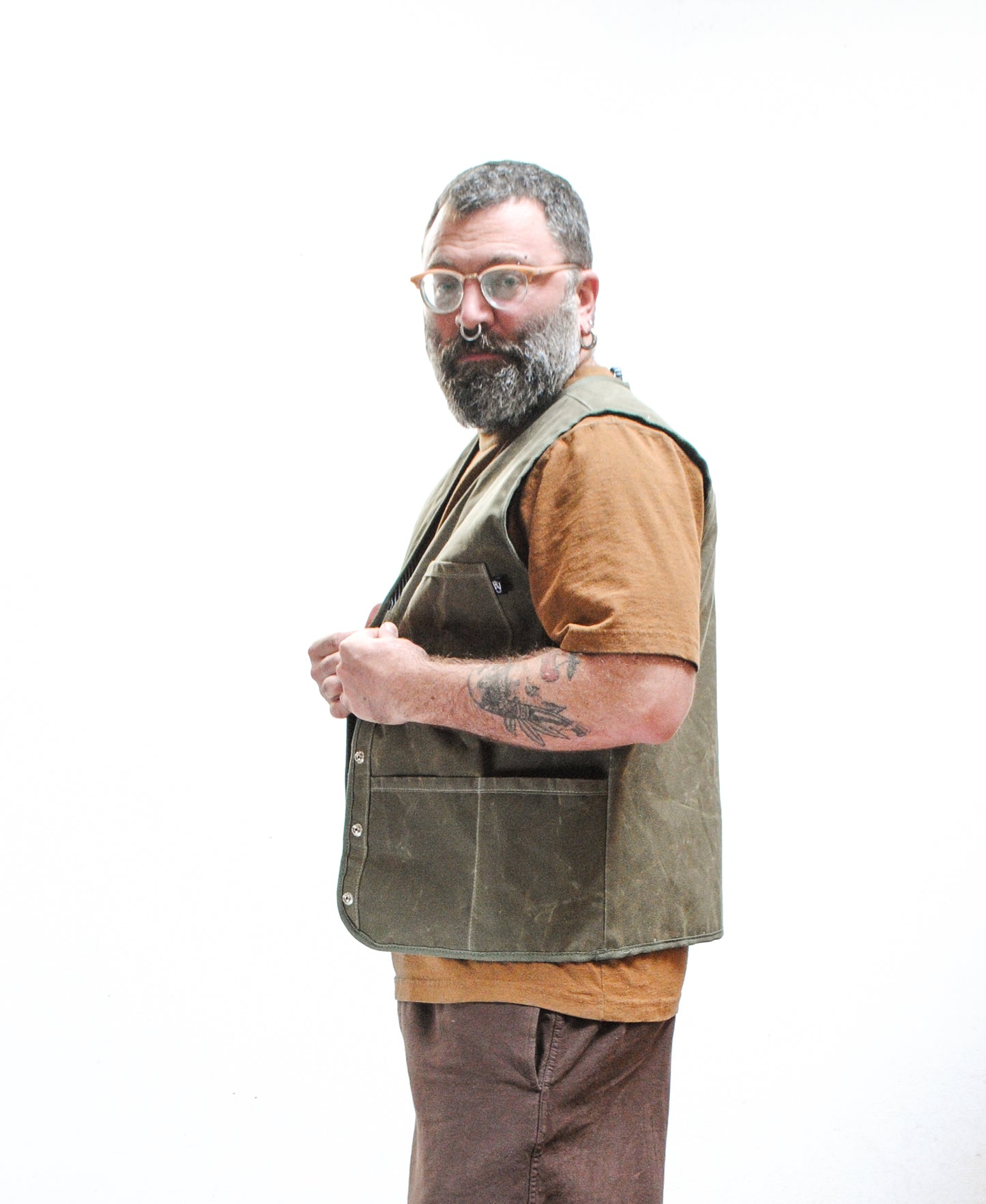 Made To Order Waxed Canvas Shop Vest