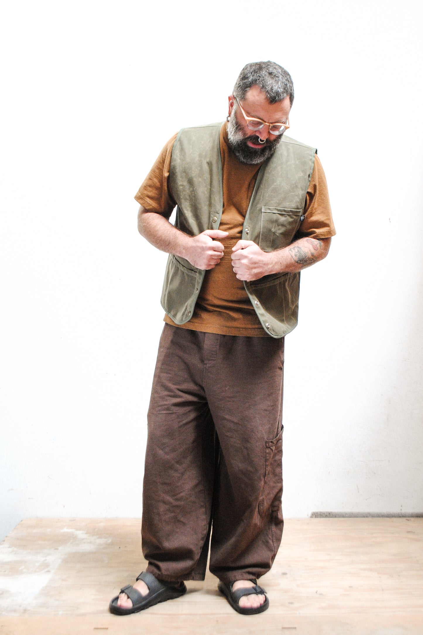 Made To Order Waxed Canvas Shop Vest