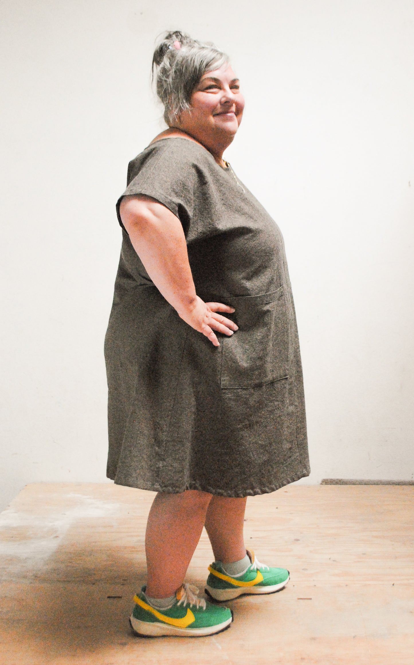 Espresso Mini Basic Dress Linen/Cotton