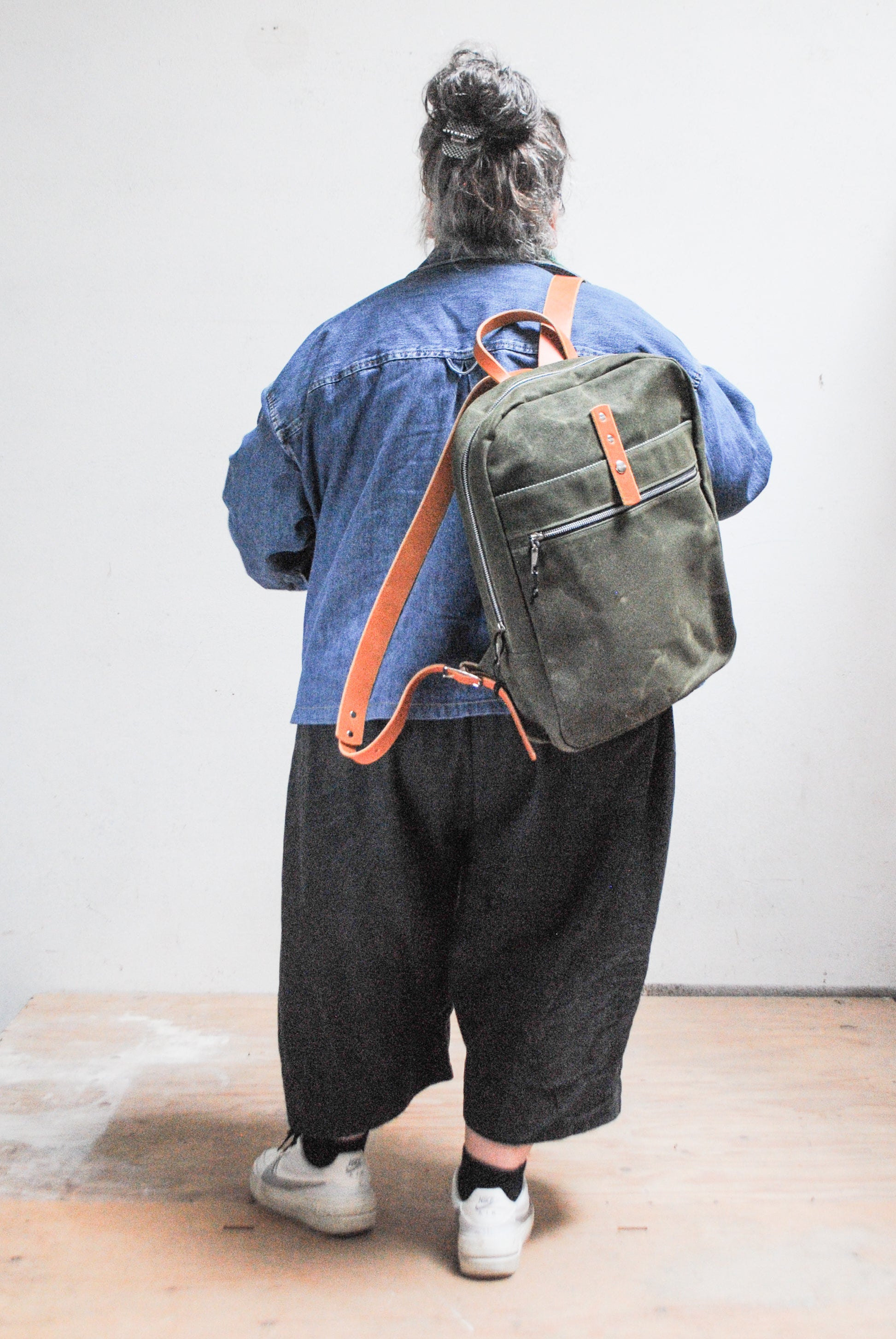 Waxed Canvas Zip Top Backpack – Shift + Wheeler