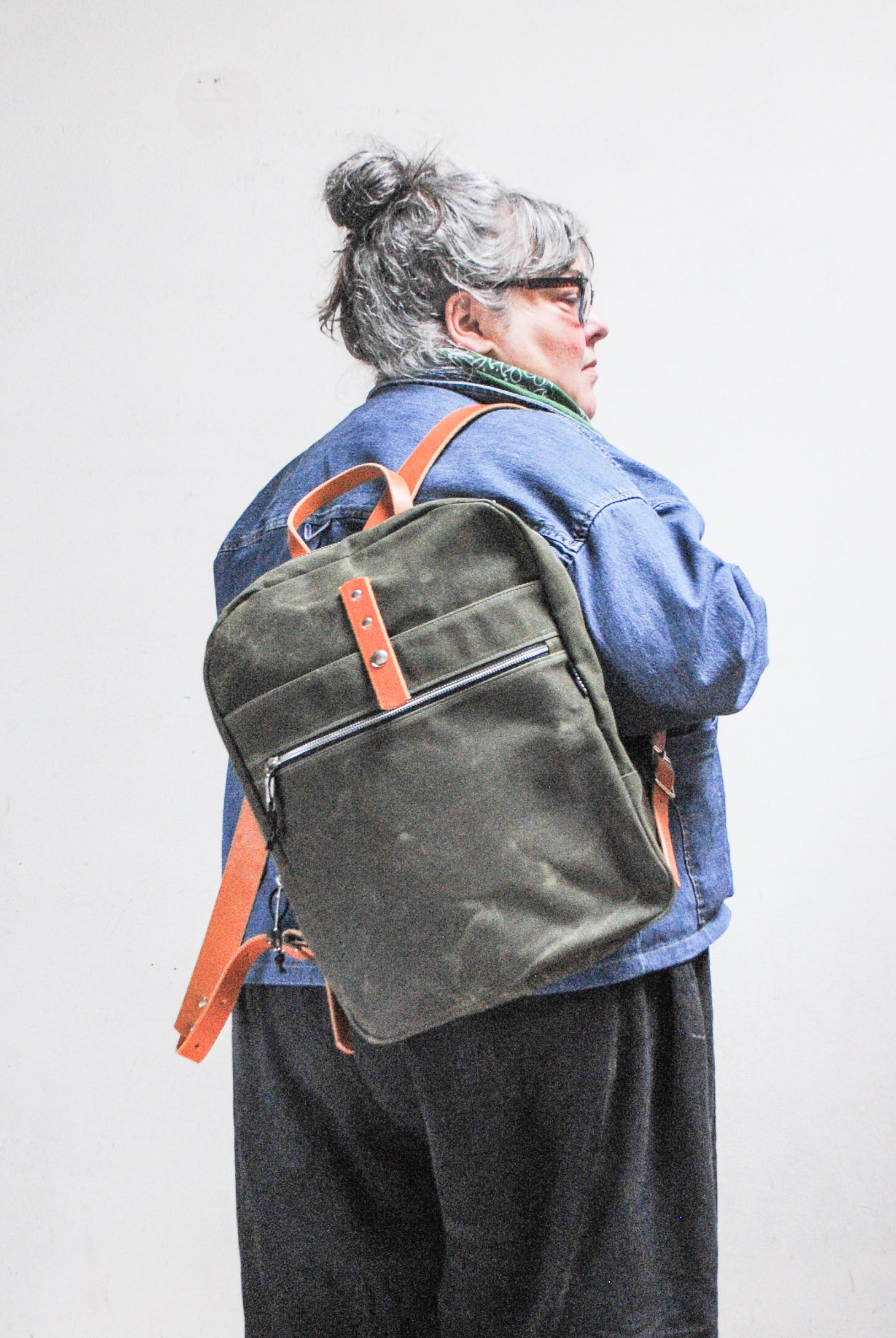 Waxed Canvas Zip Top Backpack – Shift + Wheeler