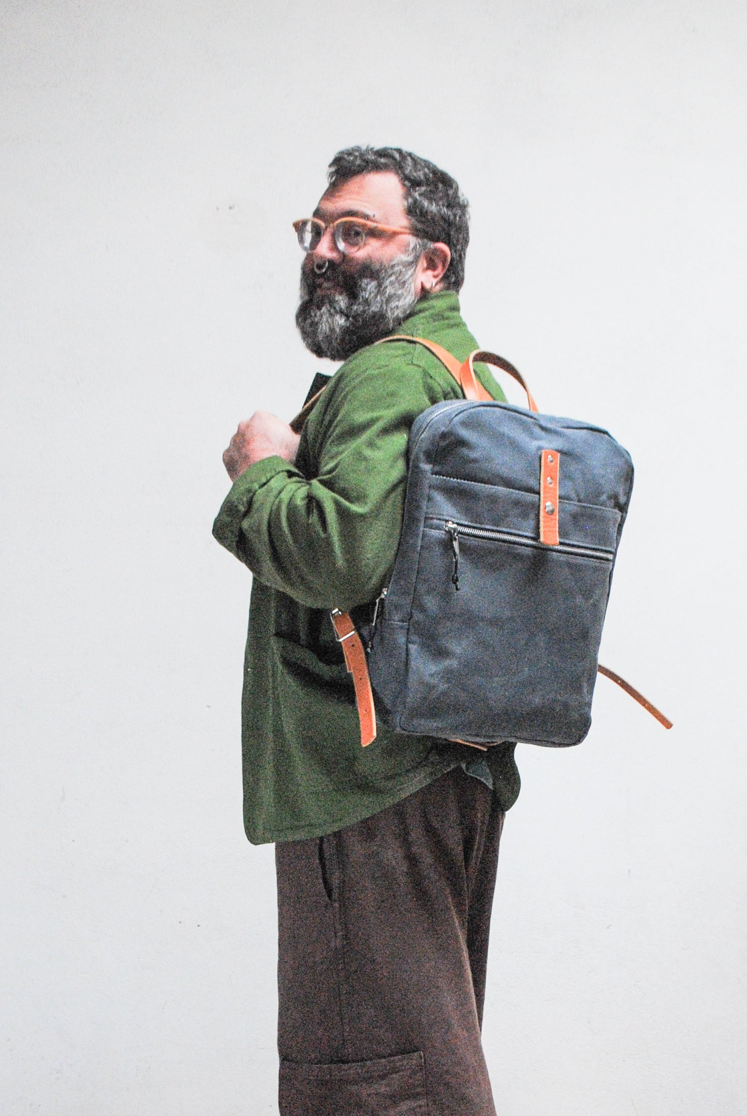 Waxed Canvas Zip Top Backpack – Shift + Wheeler