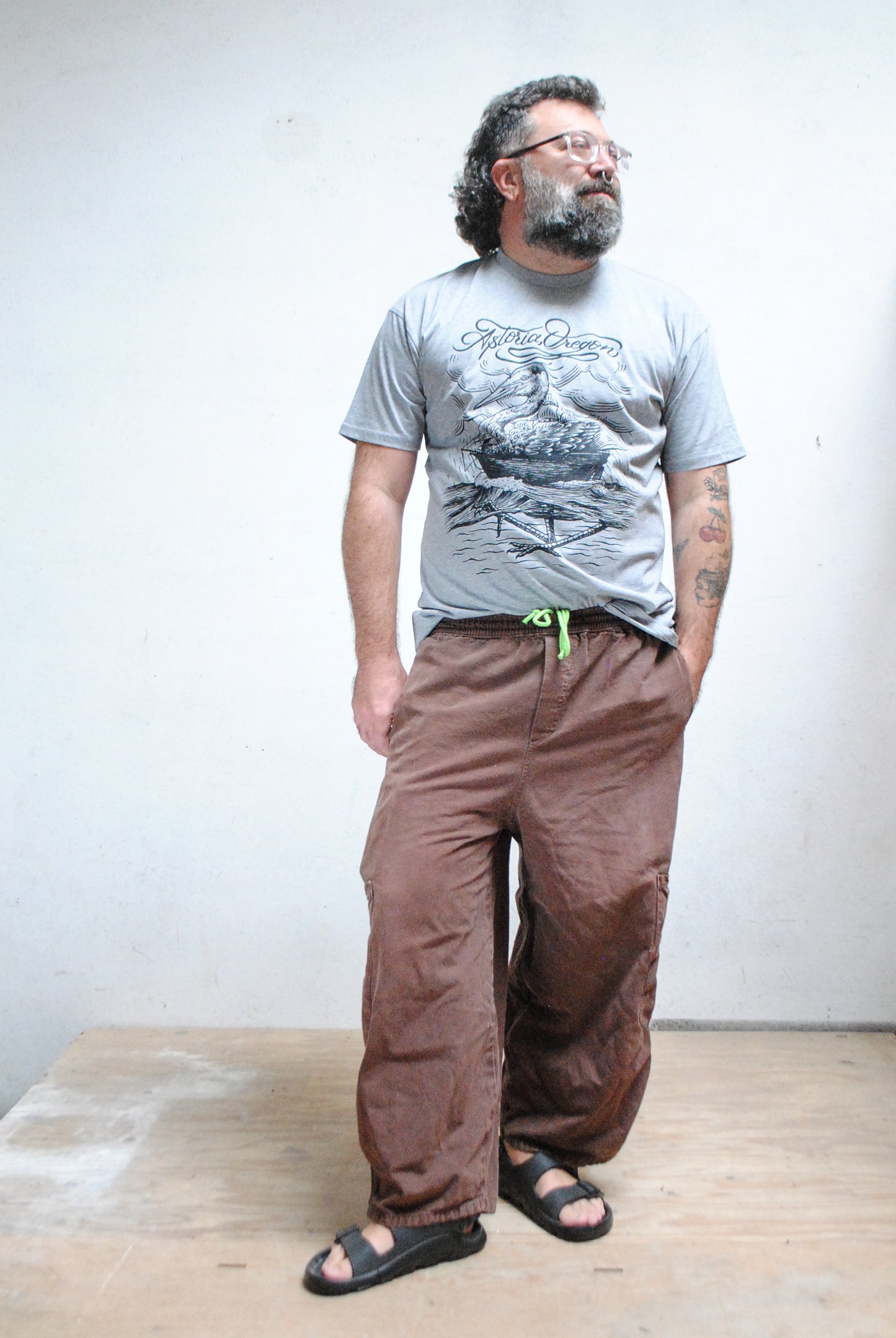 Astoria Heron Tee - Heather Grey