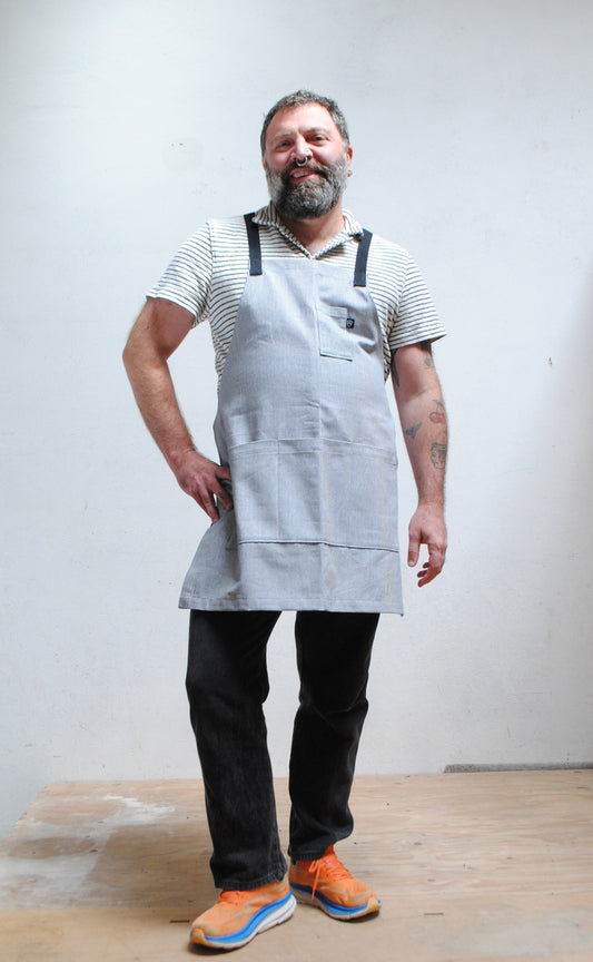 Railroad Crossback Apron