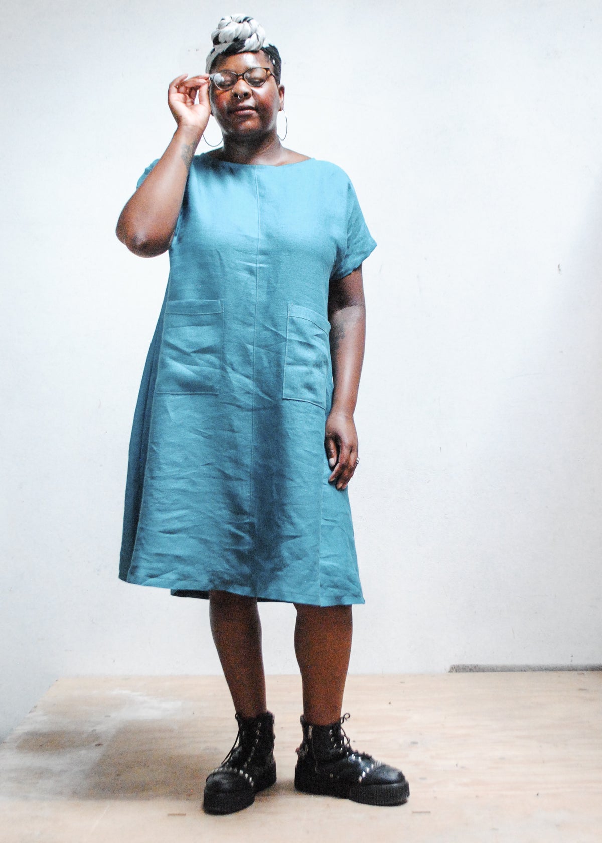 Basic Dress - River Blue Linen