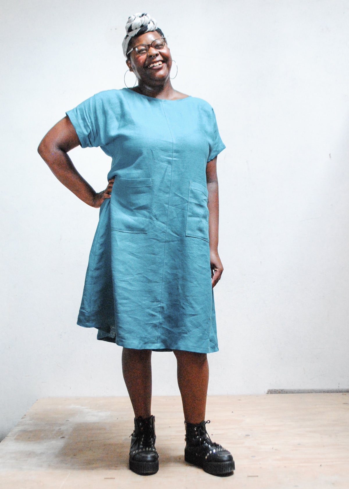Basic Dress - River Blue Linen