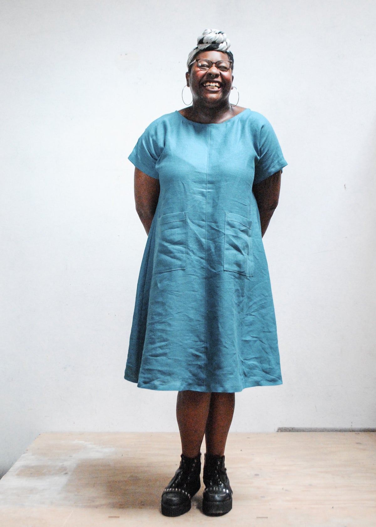 Basic Dress - River Blue Linen