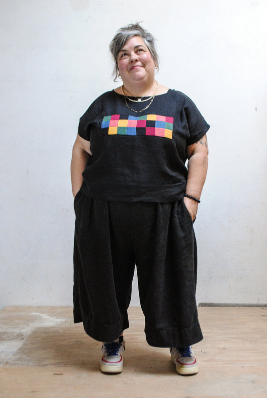 Patchwork Hemp Basic Tee