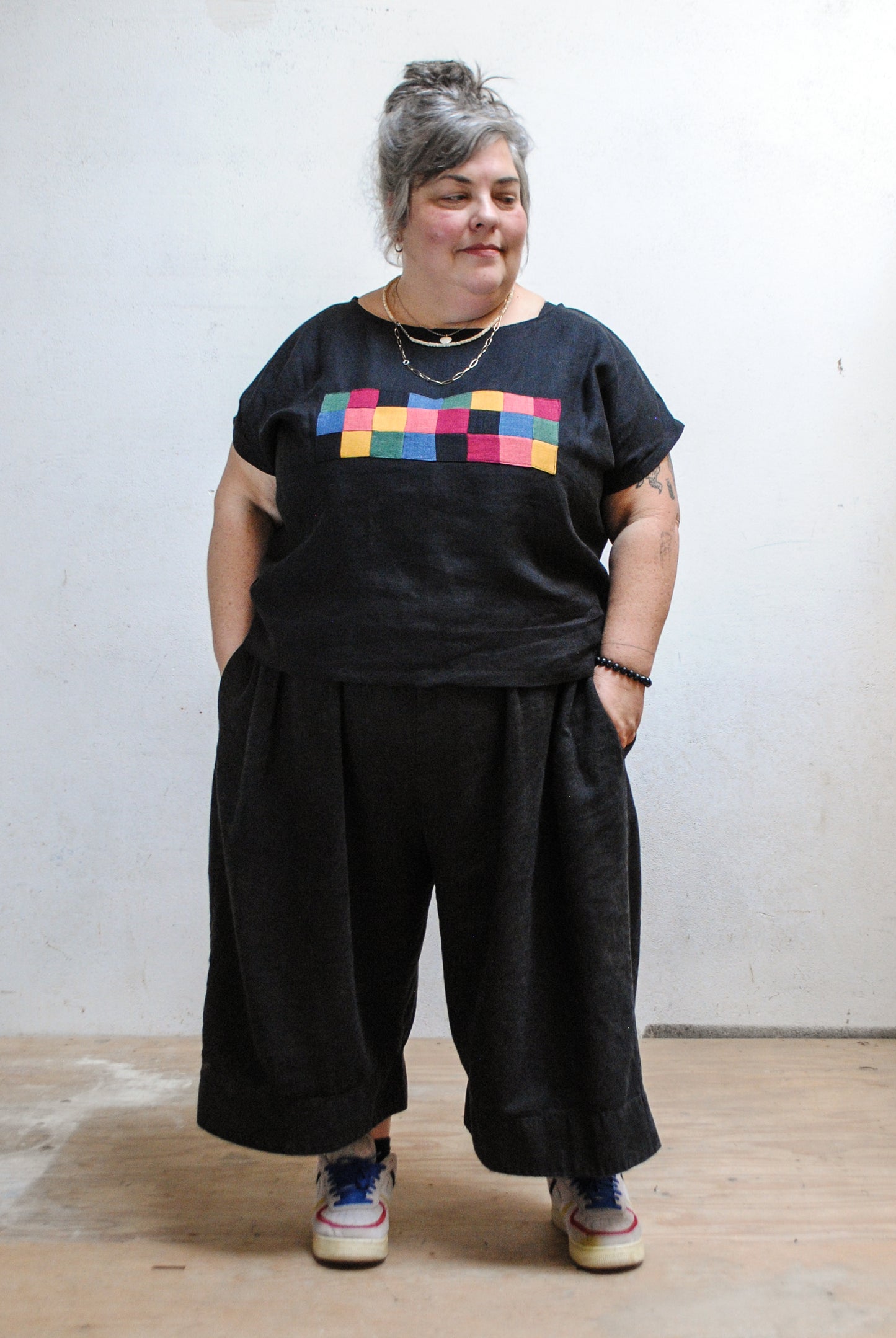 Patchwork Hemp Basic Tee