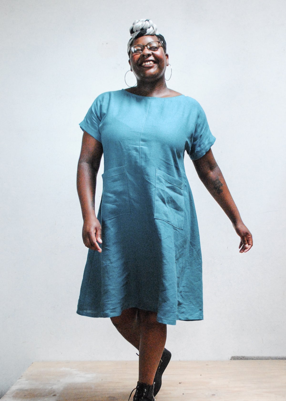 Basic Dress - River Blue Linen