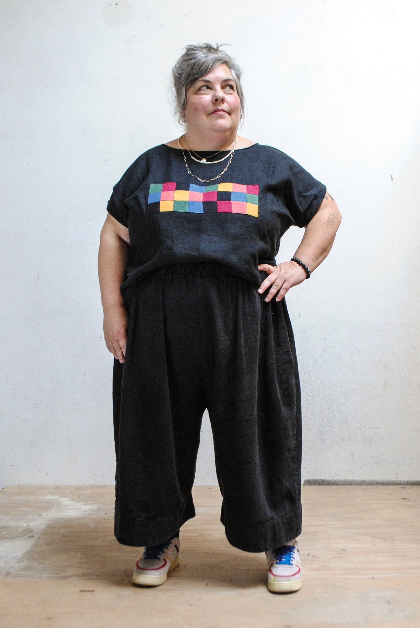 Patchwork Hemp Basic Tee