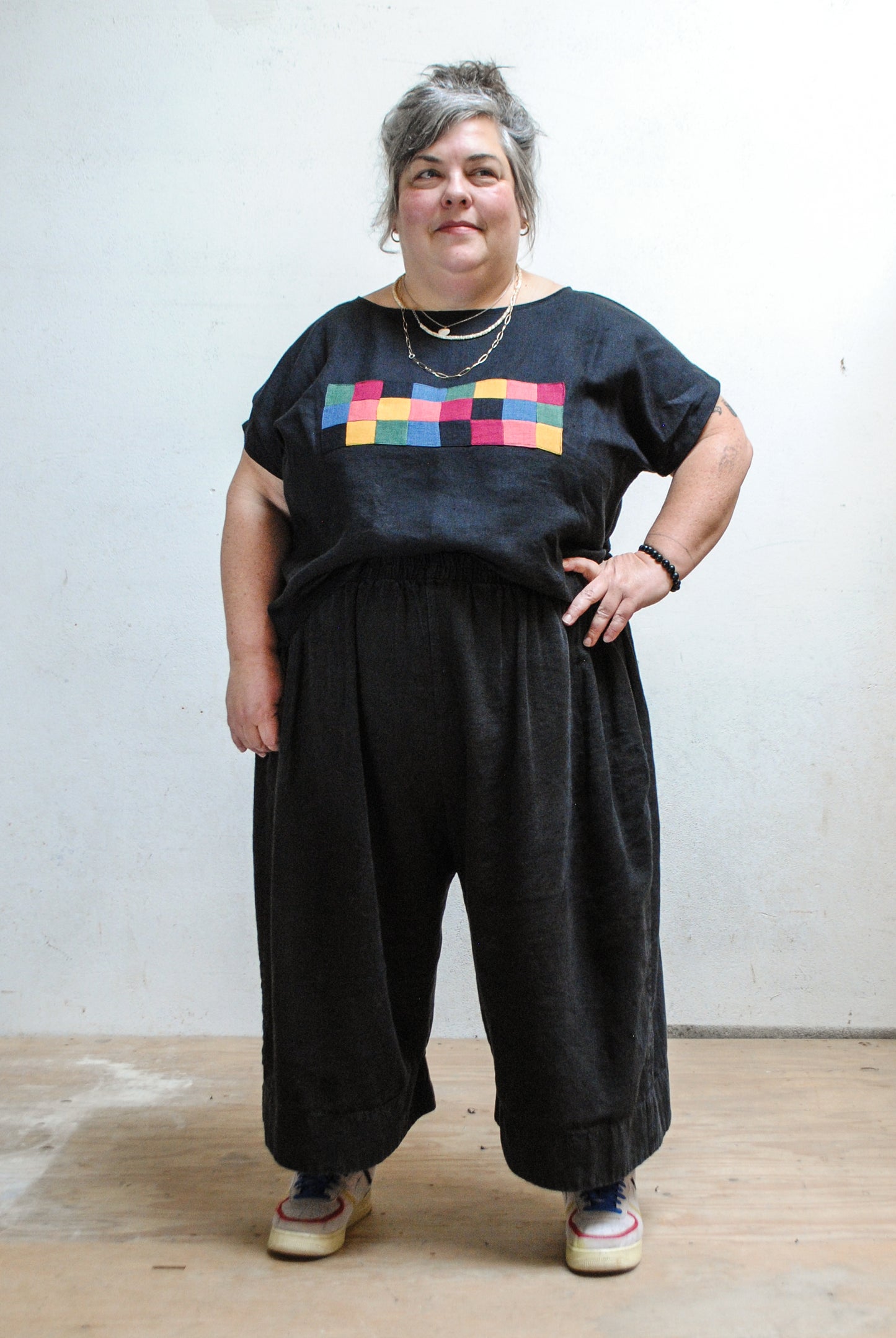 Patchwork Hemp Basic Tee