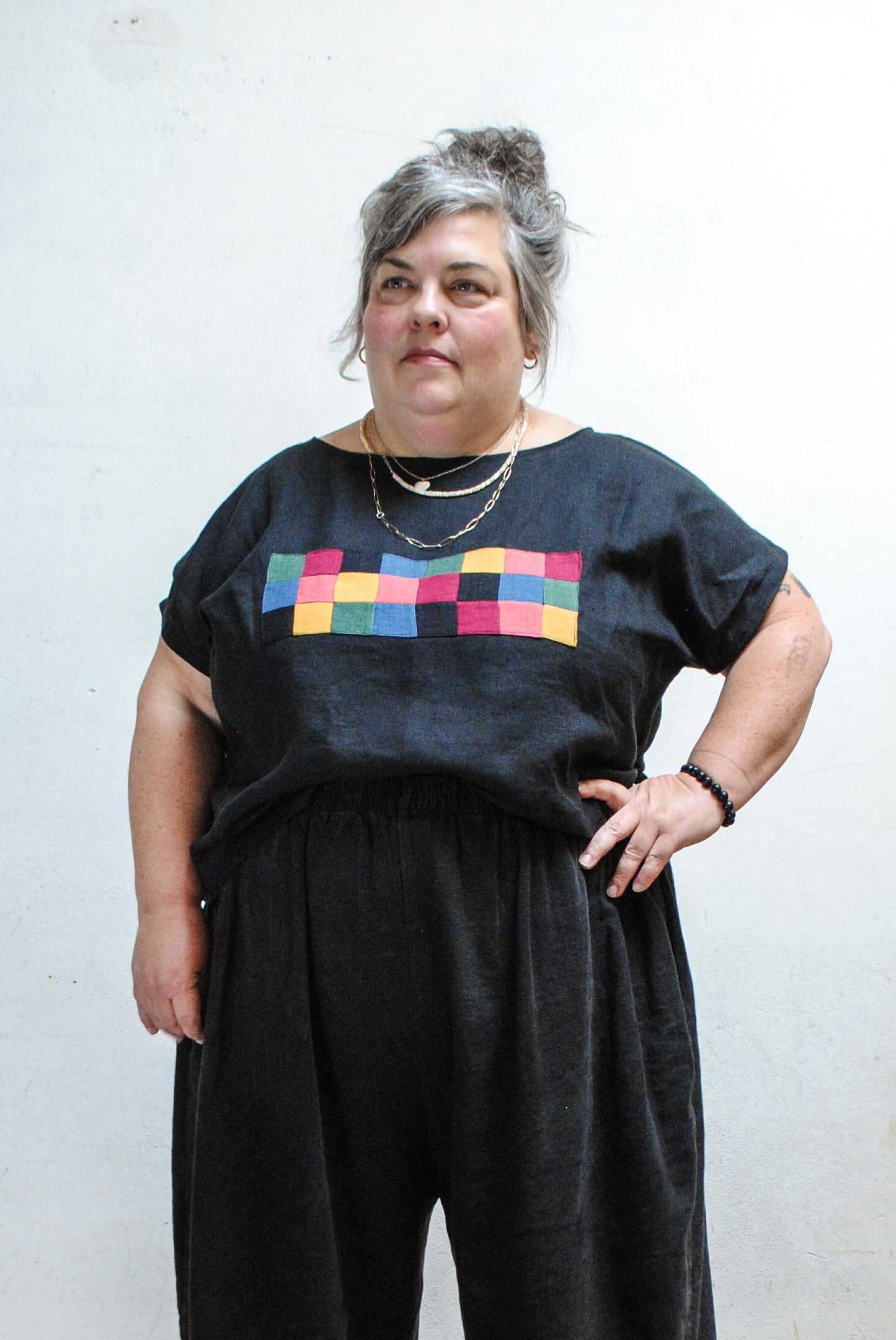 Patchwork Hemp Basic Tee