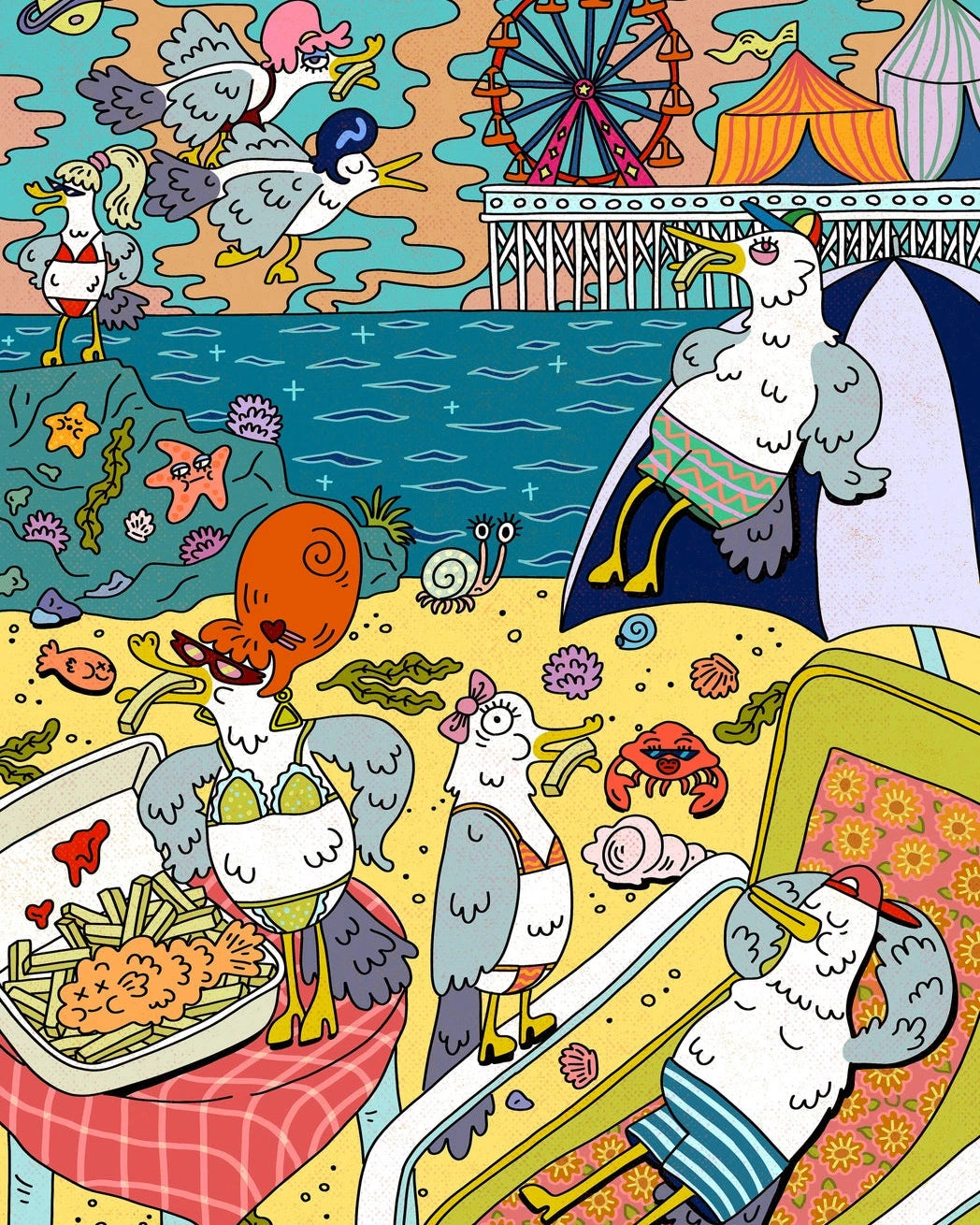 Gull Trouble | 1,000 Piece Puzzle