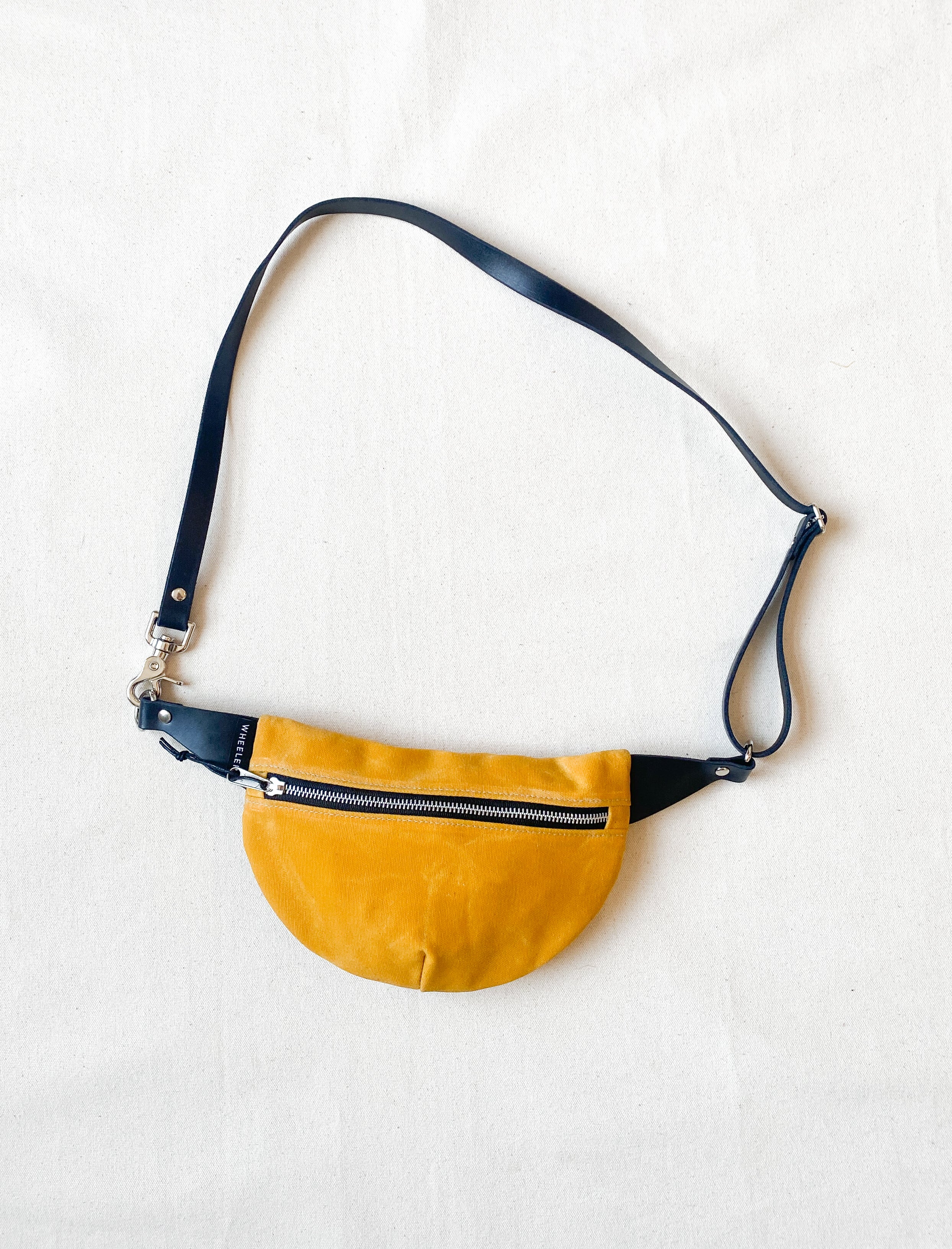 Yellow leather best sale fanny pack