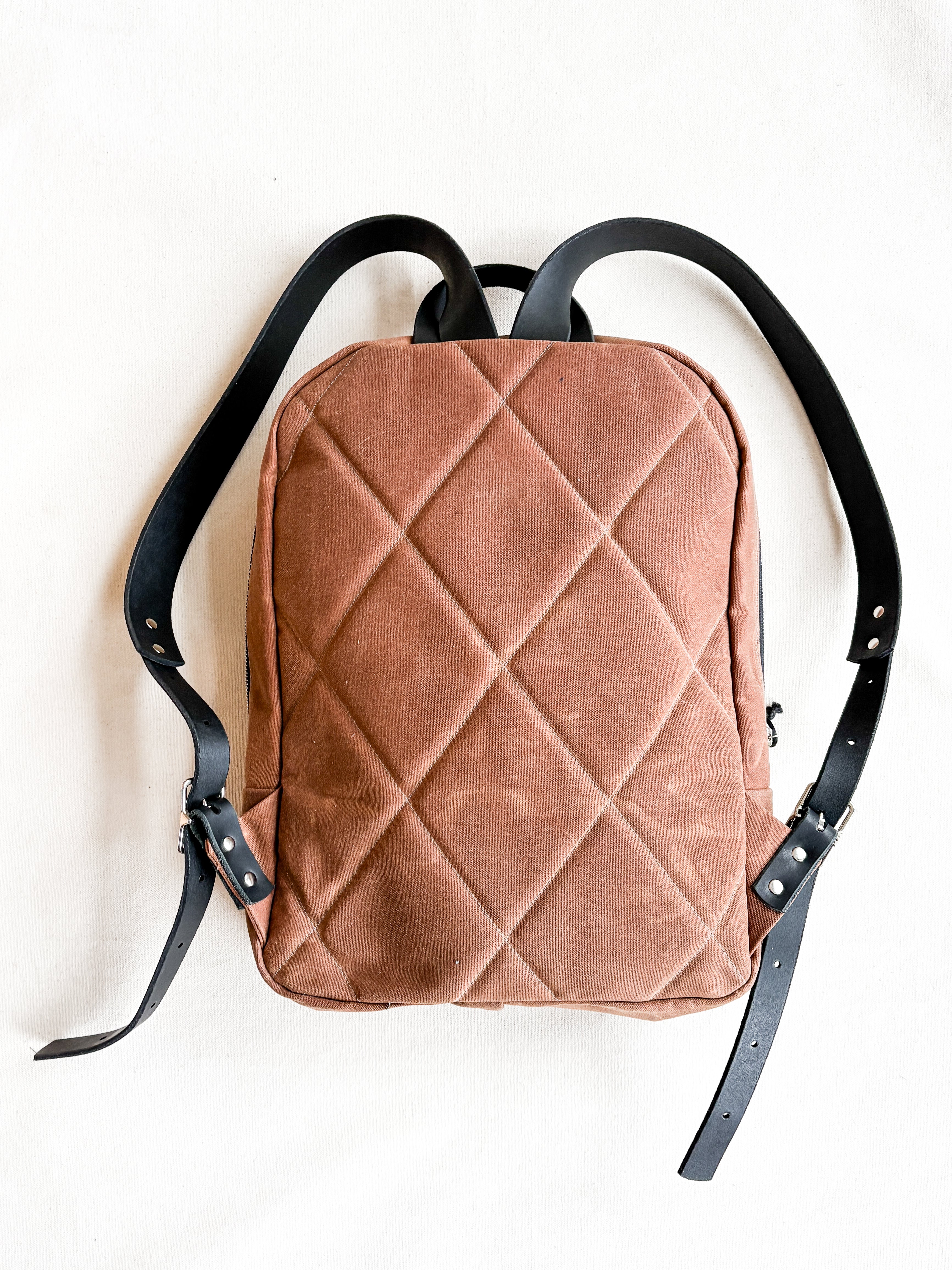 Waxed Canvas Zip Top Backpack – Shift + Wheeler
