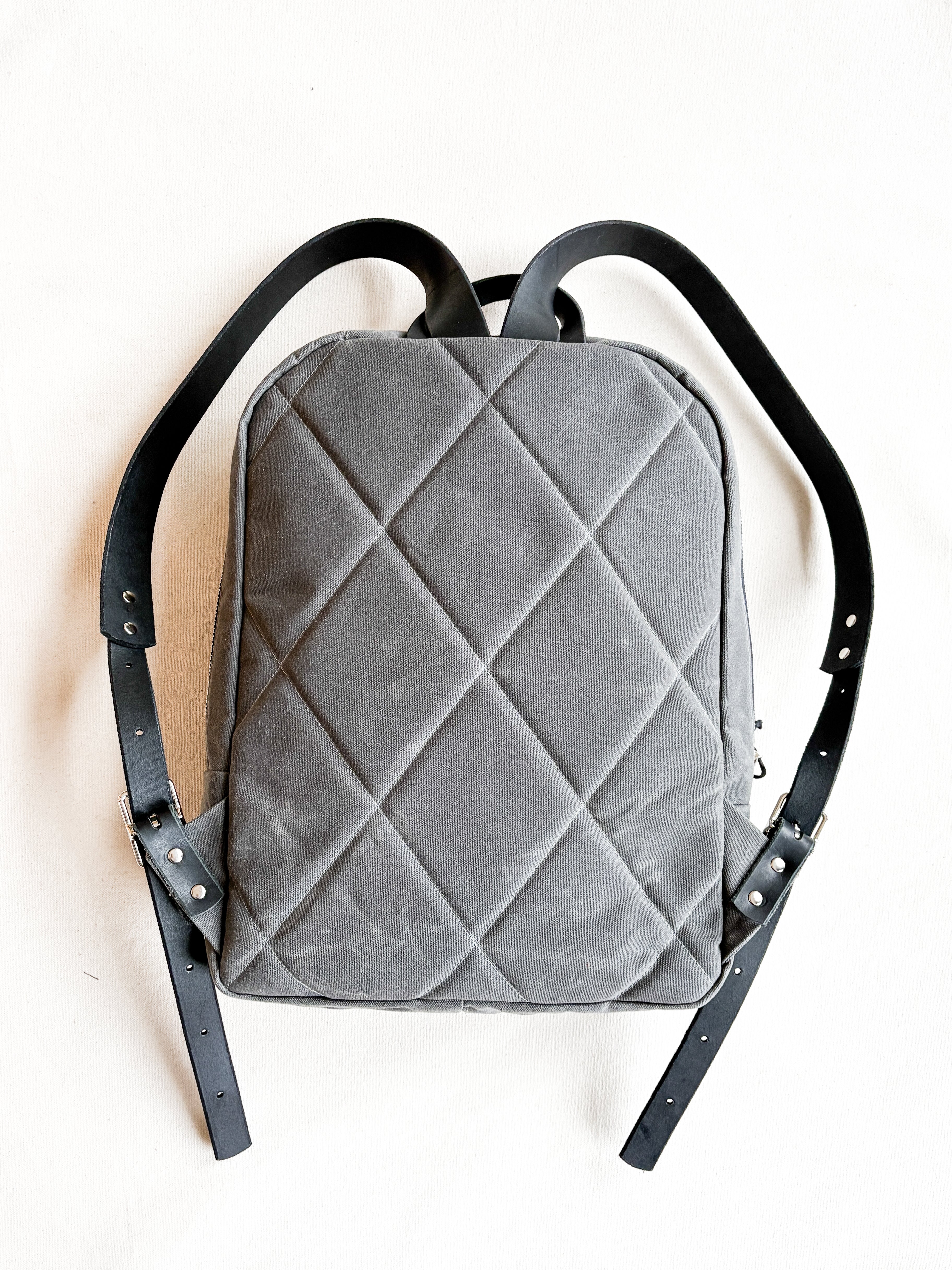 Waxed Canvas Zip Top Backpack – Shift + Wheeler