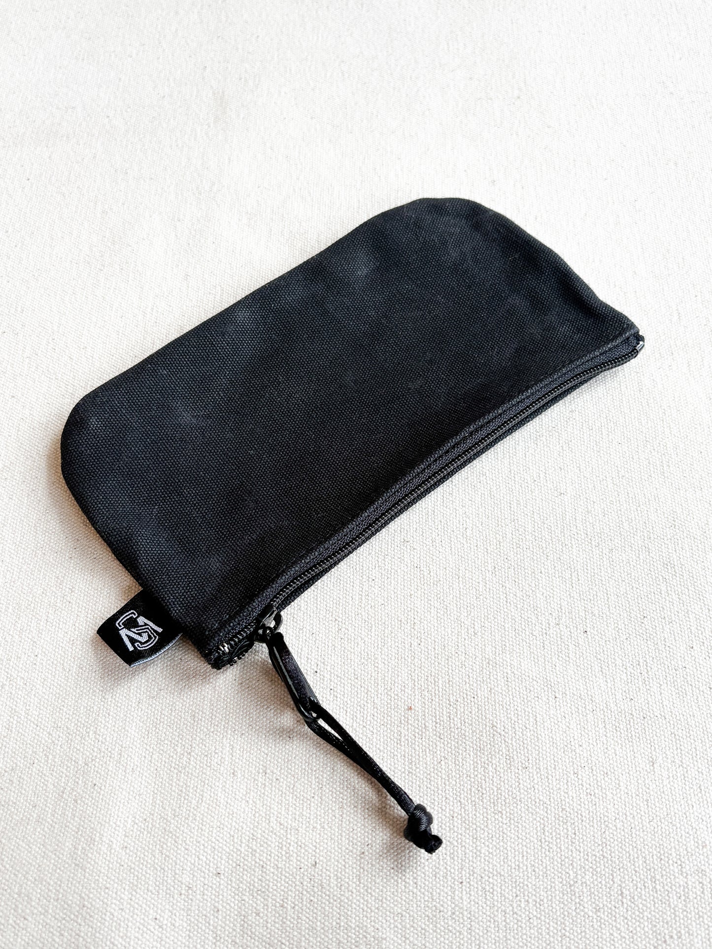 Small Waxed Canvas Zipper Pouch