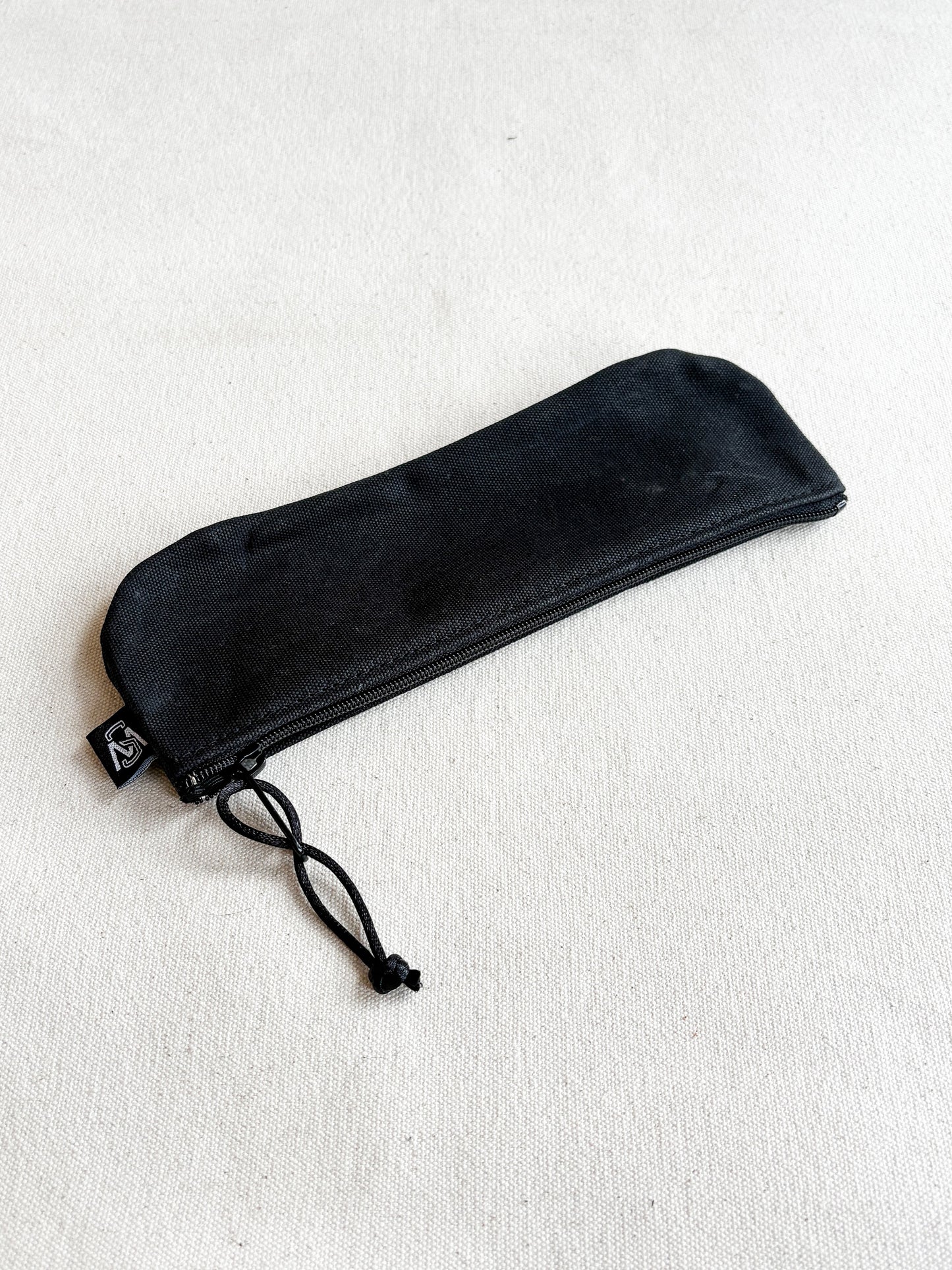 Waxed Canvas Pencil Zipper Pouch