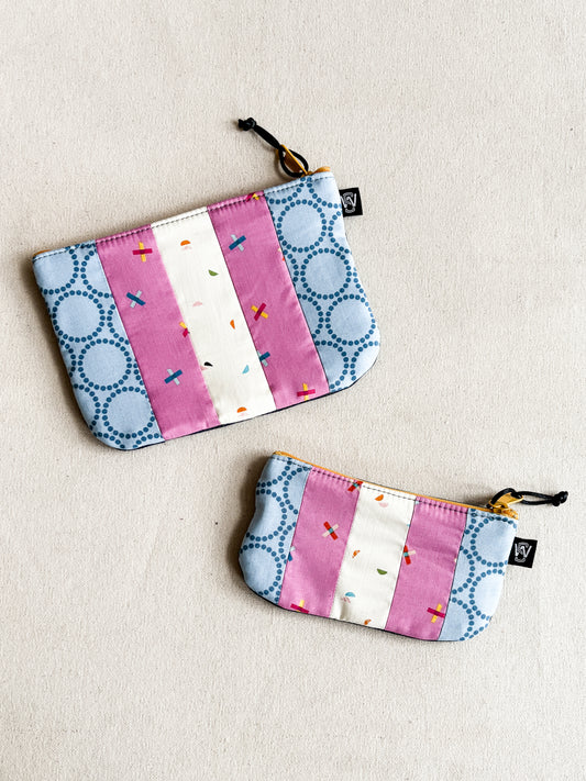 Trans Pride Scrap Zipper Pouch