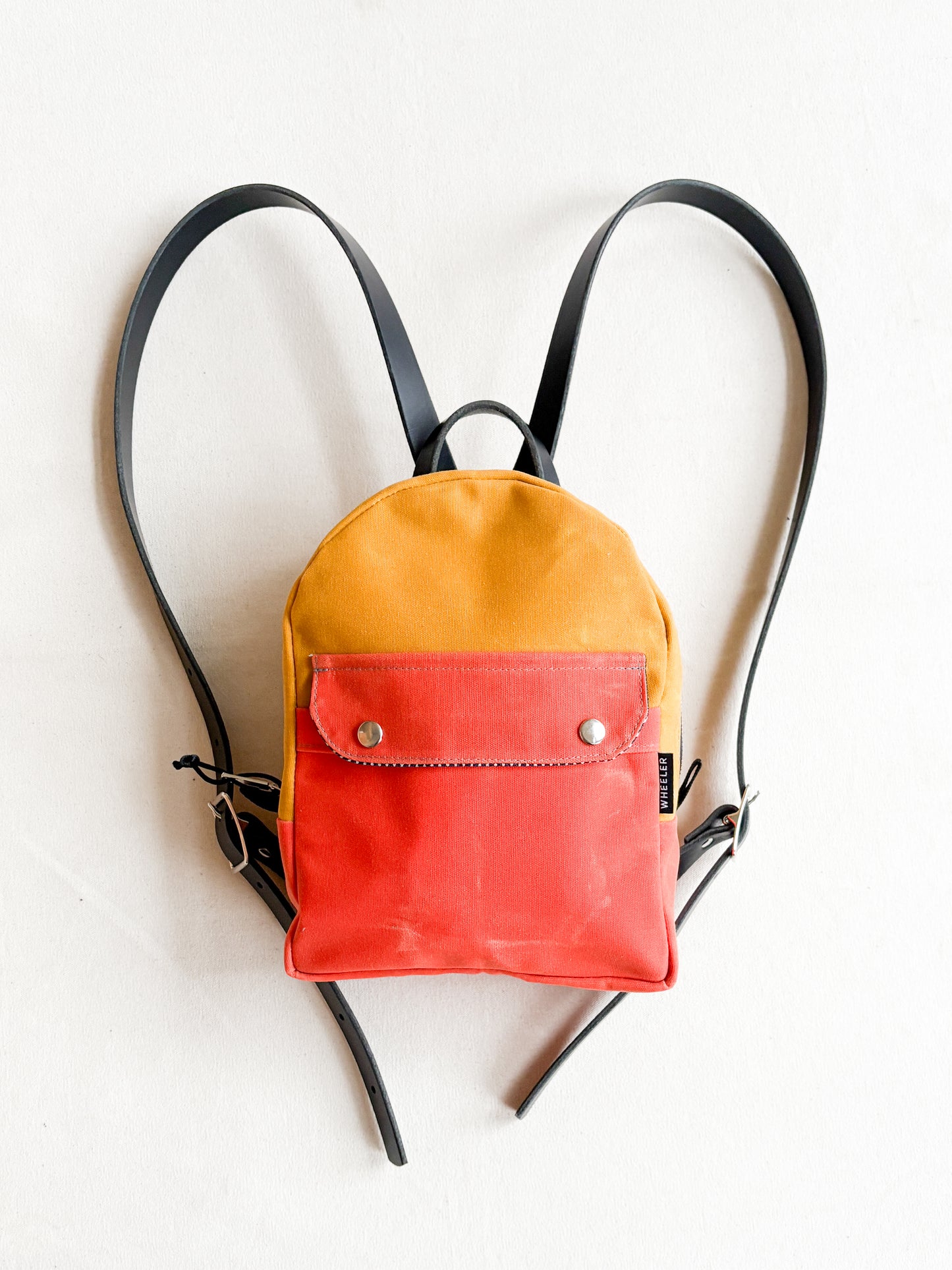 Waxed Canvas Mini Backpack