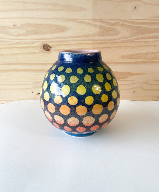 Gradient Dots Vase