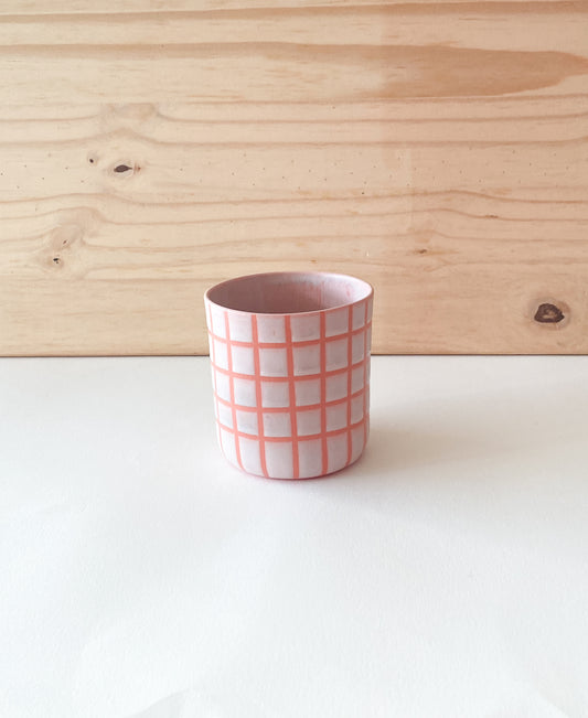 Pink Checker Cup