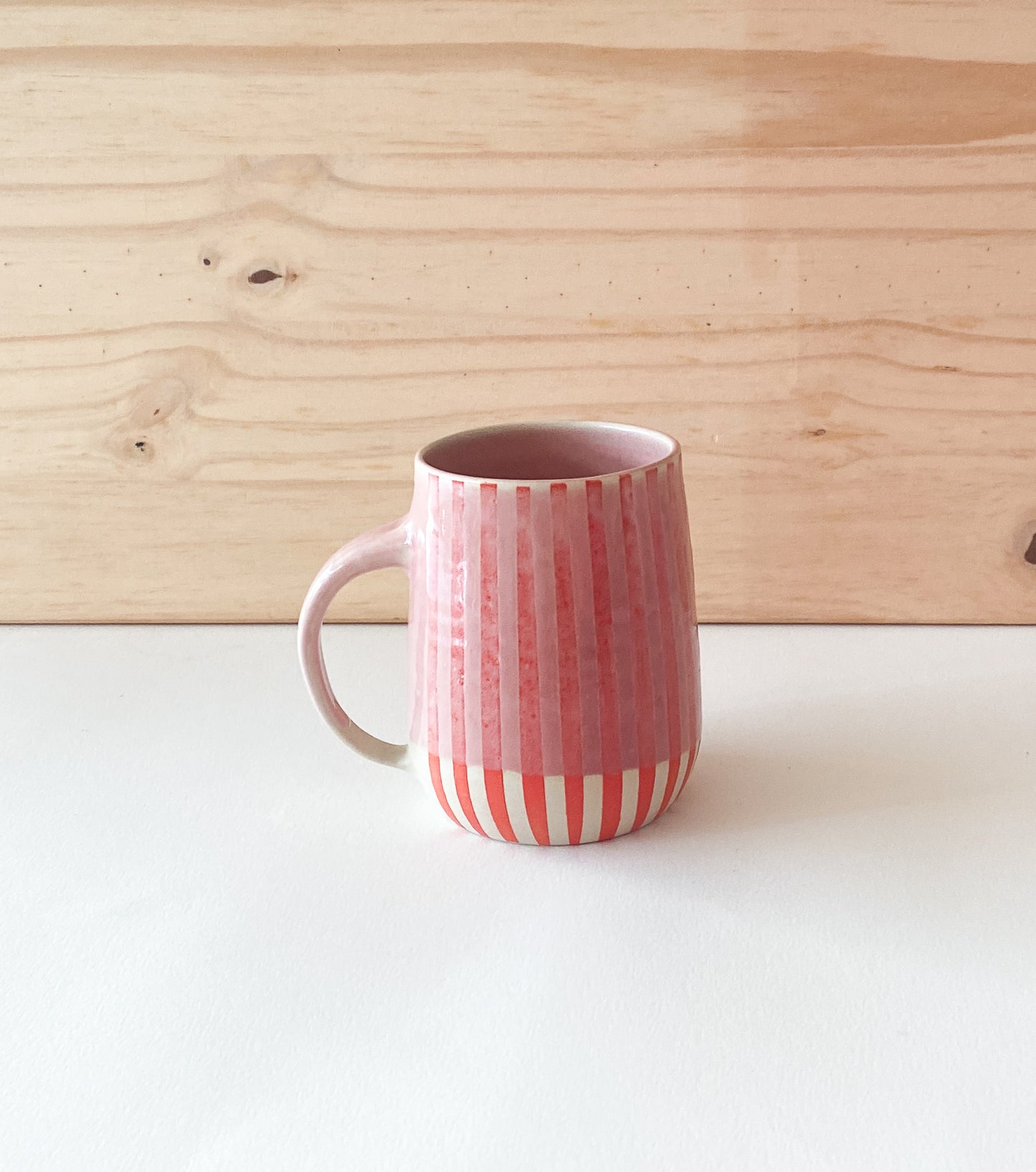 Pink Striped Mug