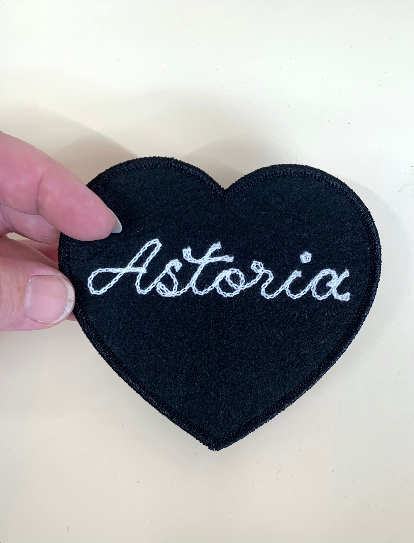 Astoria Chain Stitch Heart Patch