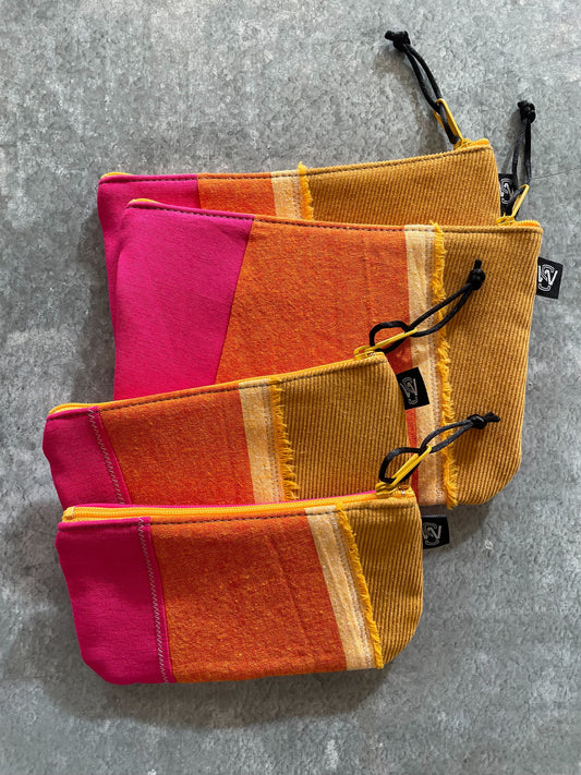 Scrap Zipper Pouch Citrus