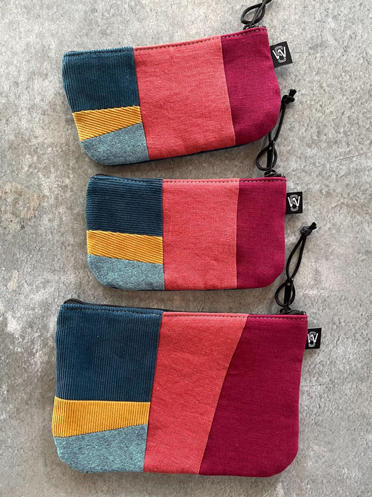 Scrap Zipper Pouch (Jewel Tones)