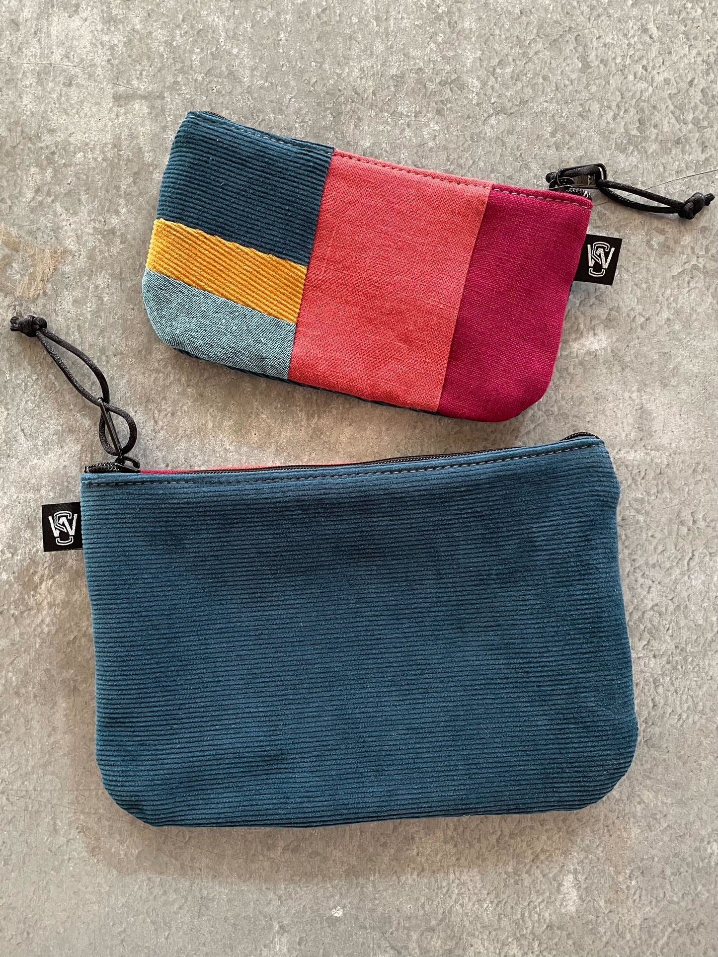 Scrap Zipper Pouch (Jewel Tones)