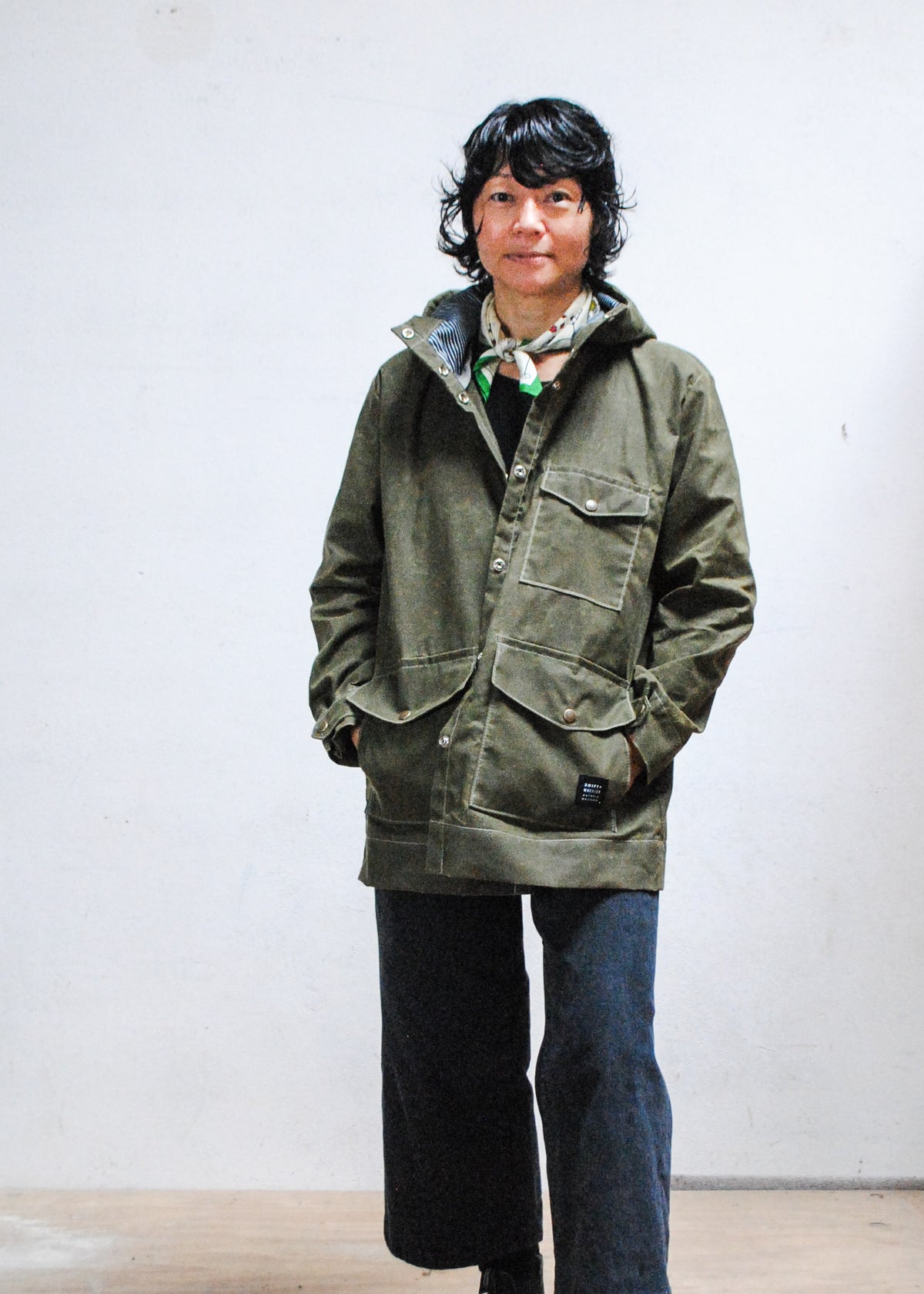 S + W Waxed Canvas Rain Jacket - Olive