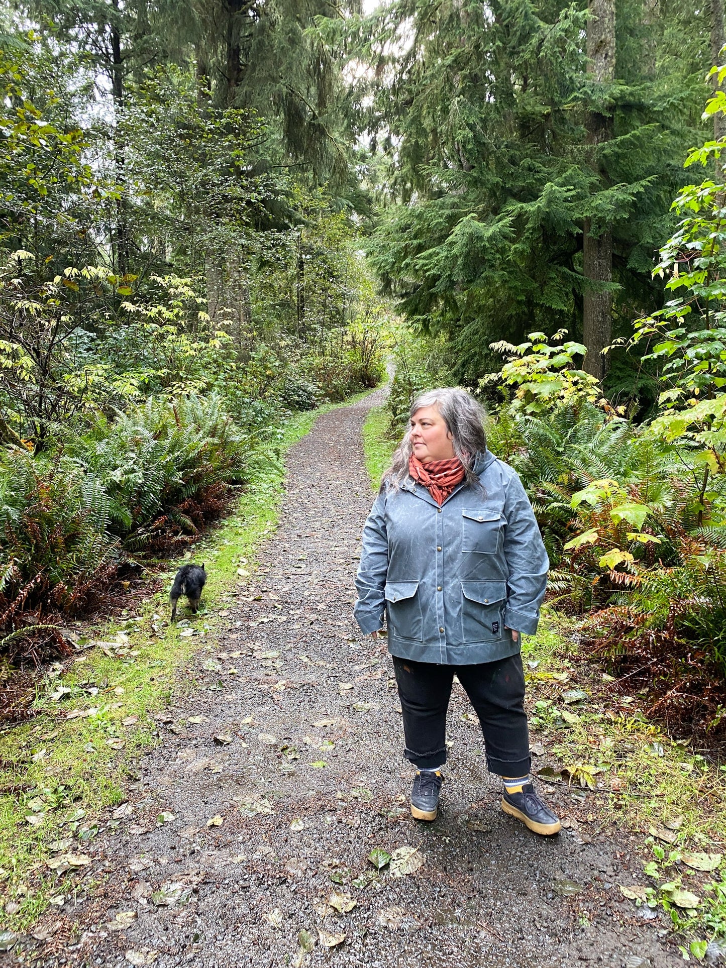 Made To Order Waxed Canvas Rain Jacket - Slate