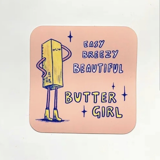 Butter Girl Sticker