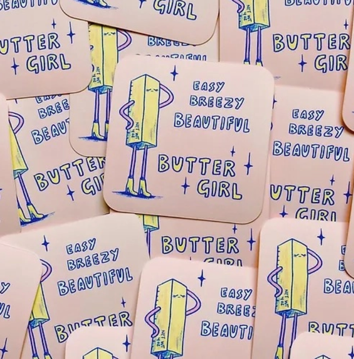Butter Girl Sticker