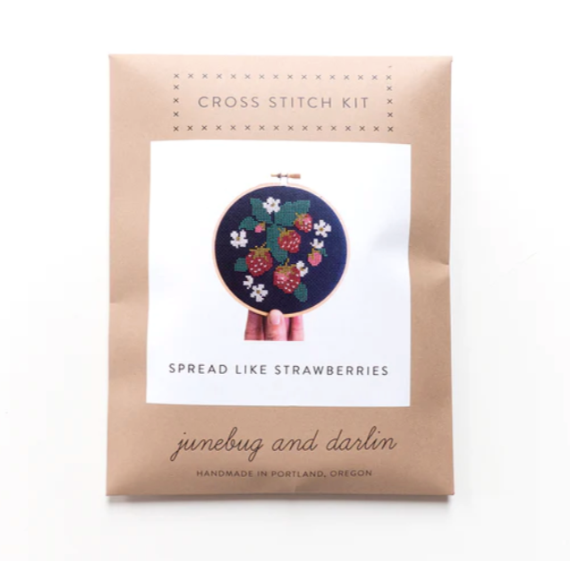 Spread Like Strawberries Cross Stitch Kit