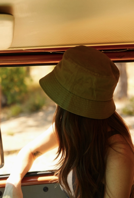 Bucket Hat in Washed Cotton