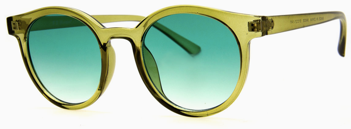 Olive Round Sunglasses