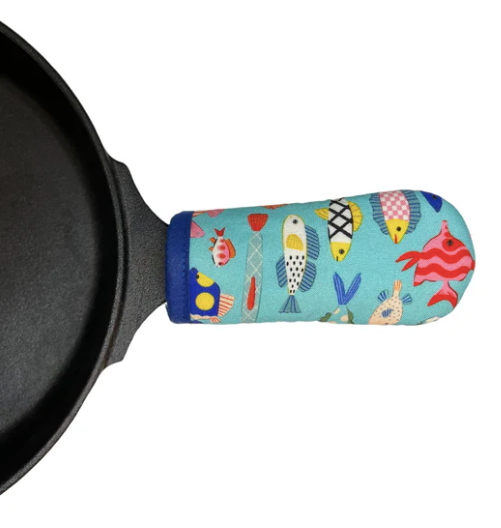 Tropical Fish Cast Iron Skillet Mitt